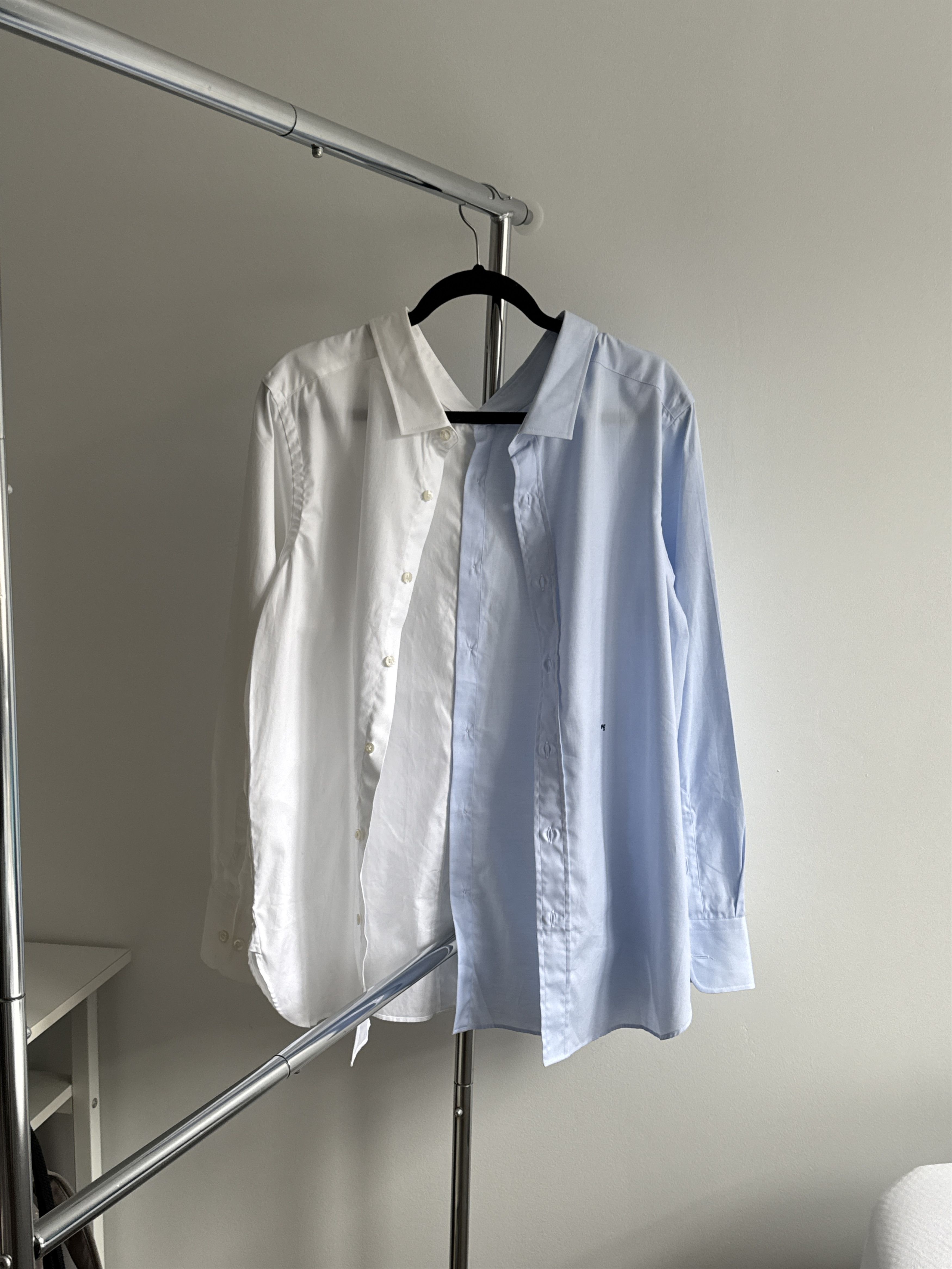 Other HOMMEGIRLS White Blue Double Side Button Shirt Trompe-l'œil Size US M / EU 48-50 / 2 - 1 Thumbnail