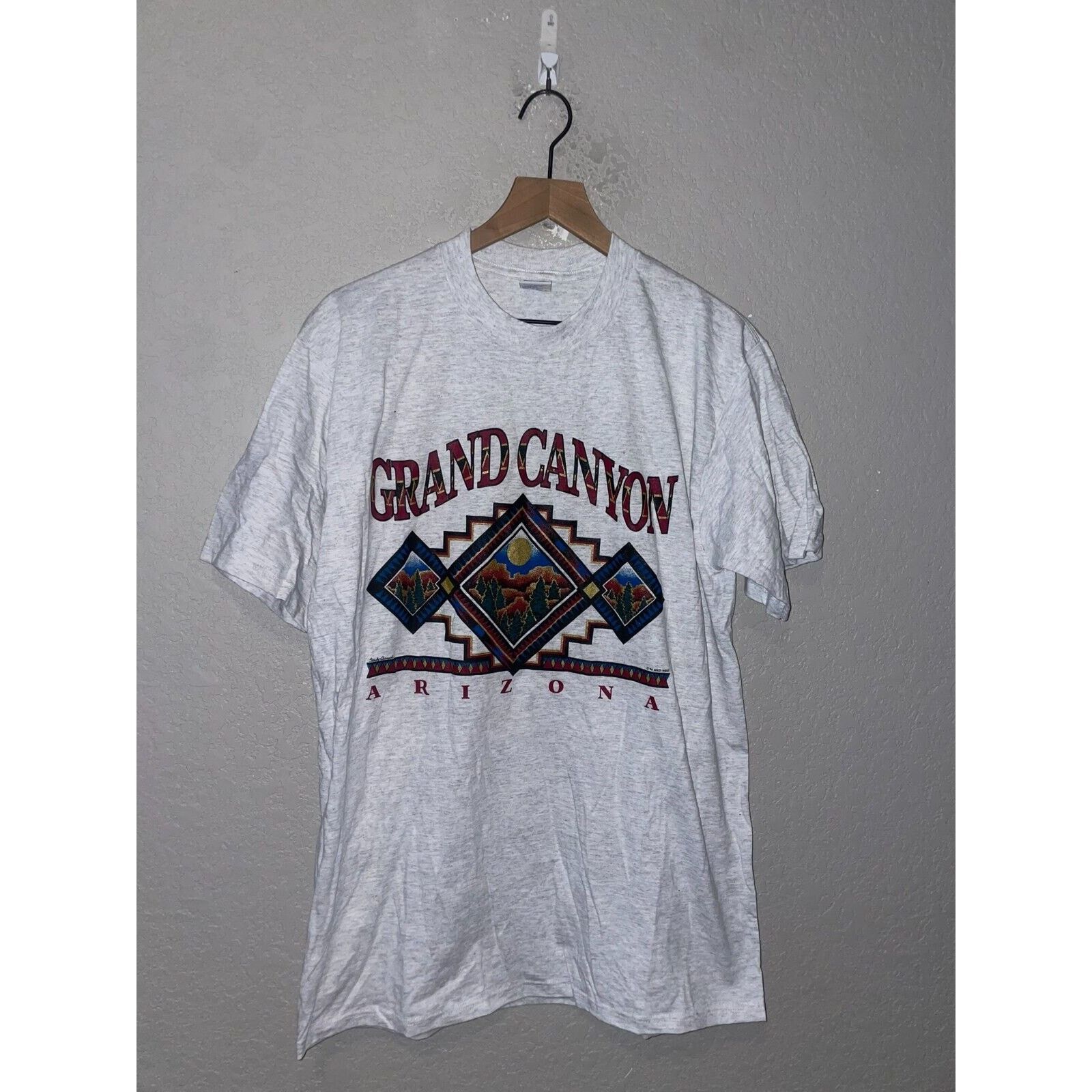 Jerzees Vintage Test Print Shirt Grand Canyon Teton Moose Tee VTG L Size US L / EU 52-54 / 3 - 1 Thumbnail