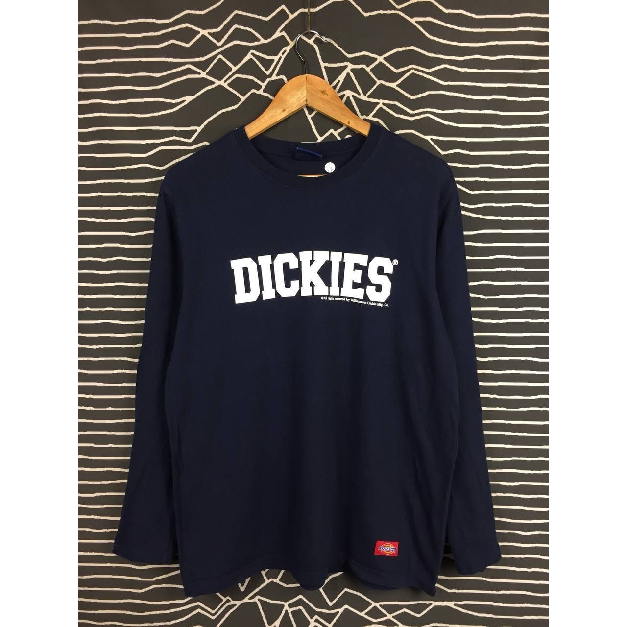 Dickies × Vintage Vtg Dickies Workwear Longsleeve Spell Out Logo Tee Size L Size US L / EU 52-54 / 3 - 1 Thumbnail