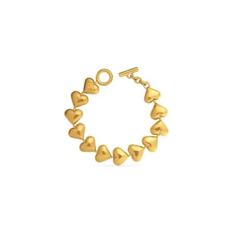 Balenciaga o1srvl11e0425 Size: M / Heart Bracelet in Gold Size ONE SIZE - 2 Thumbnail