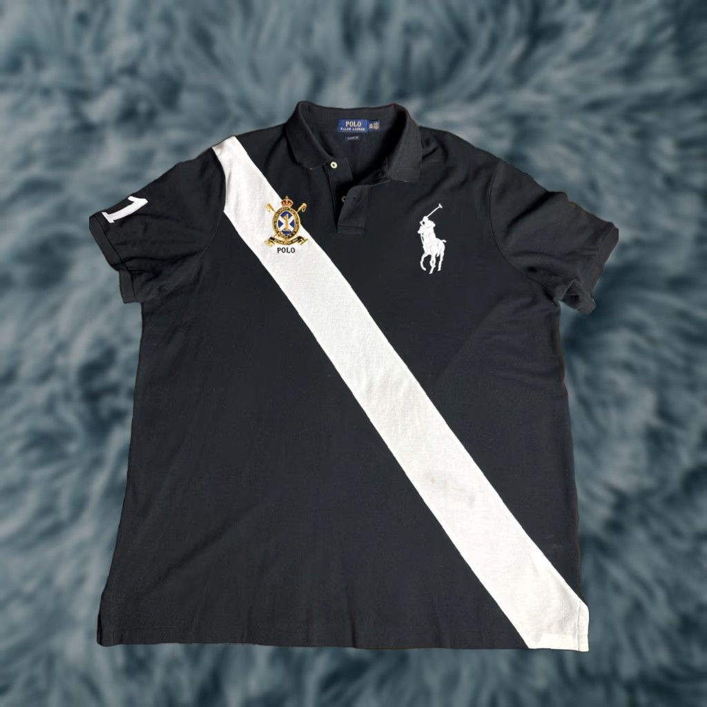 Ralph Lauren Ralph Lauren Polo Crest Logo Black & White Men’s 2XL XXL Classic Fit Size US XXL / EU 58 / 5 - 1 Thumbnail