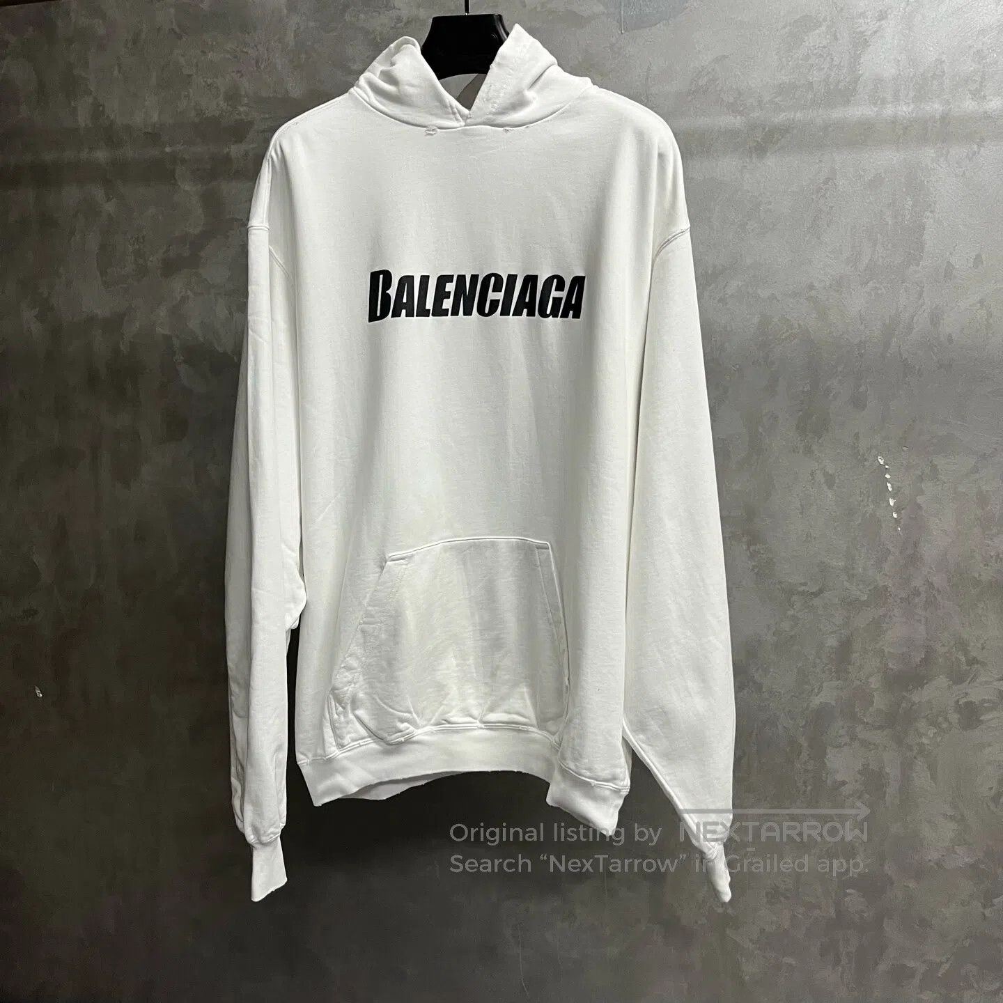 Balenciaga Balenciaga White logo-print hoodie| Size US XS / EU 42 / 0 - 1 Thumbnail