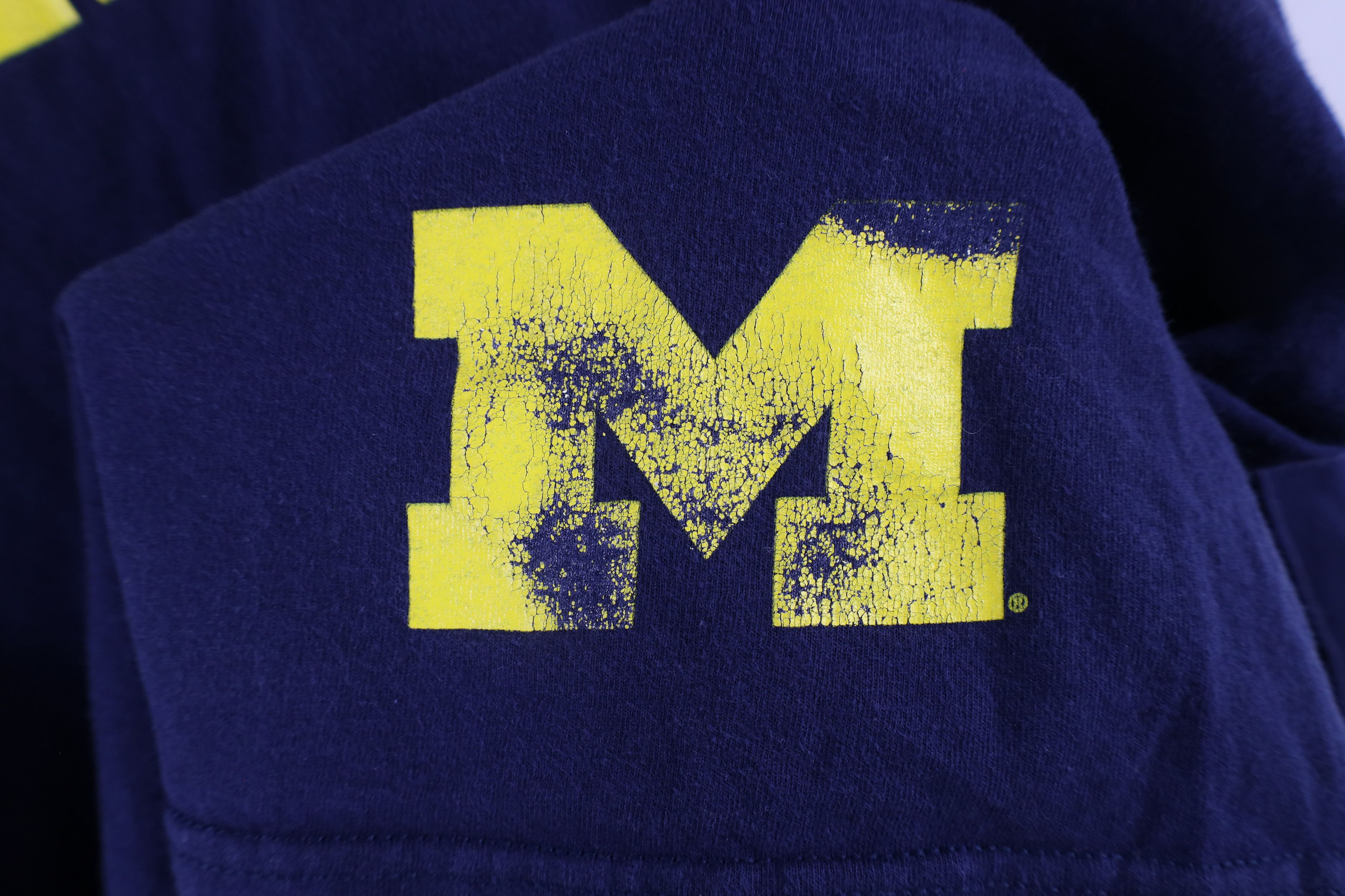 Vintage Vintage Spell Out University of Michigan Long Sleeve T-Shirt Size US XL / EU 56 / 4 - 5 Thumbnail