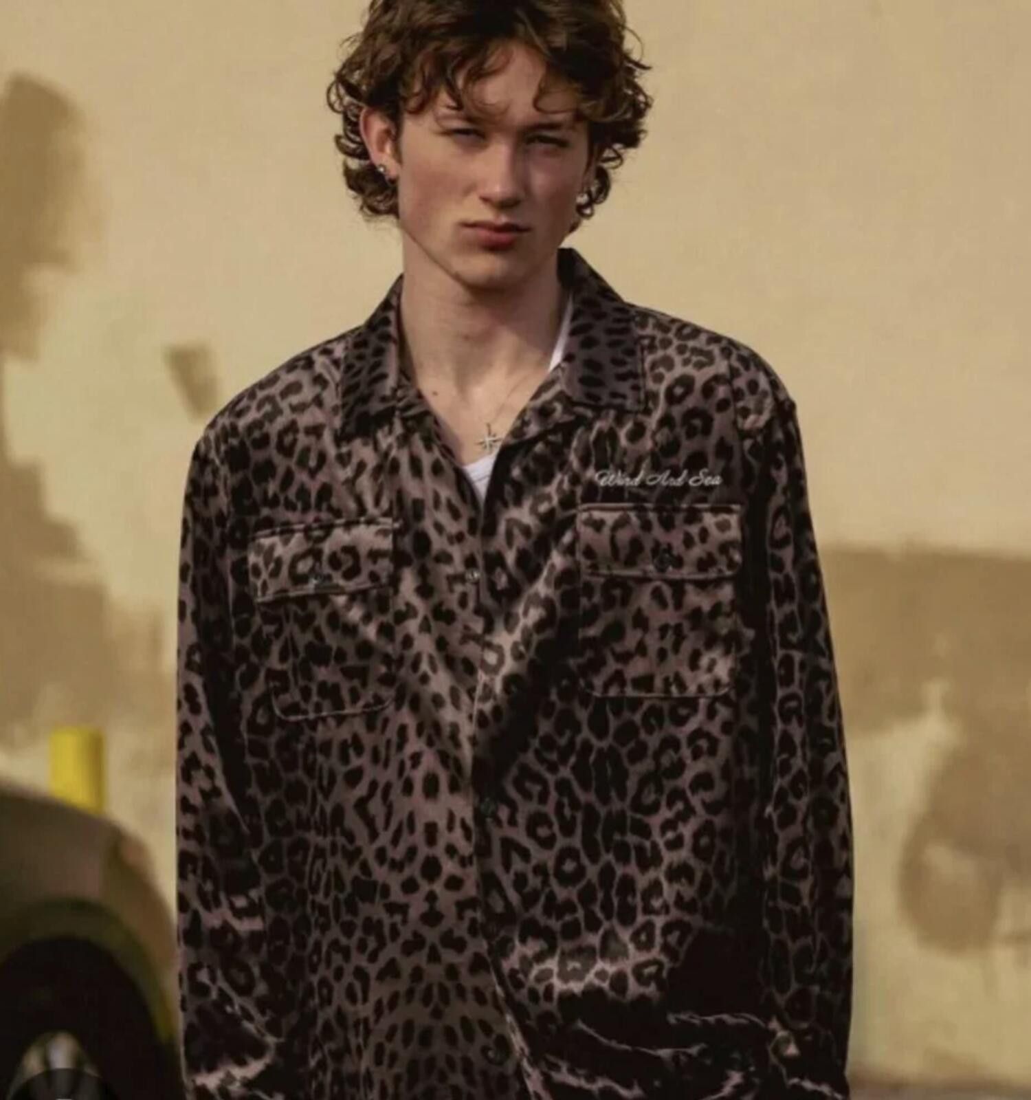 Other WIND AND SEA Leopard Open Collar Button Camp Shirt Men Large Size US L / EU 52-54 / 3 - 2 Thumbnail