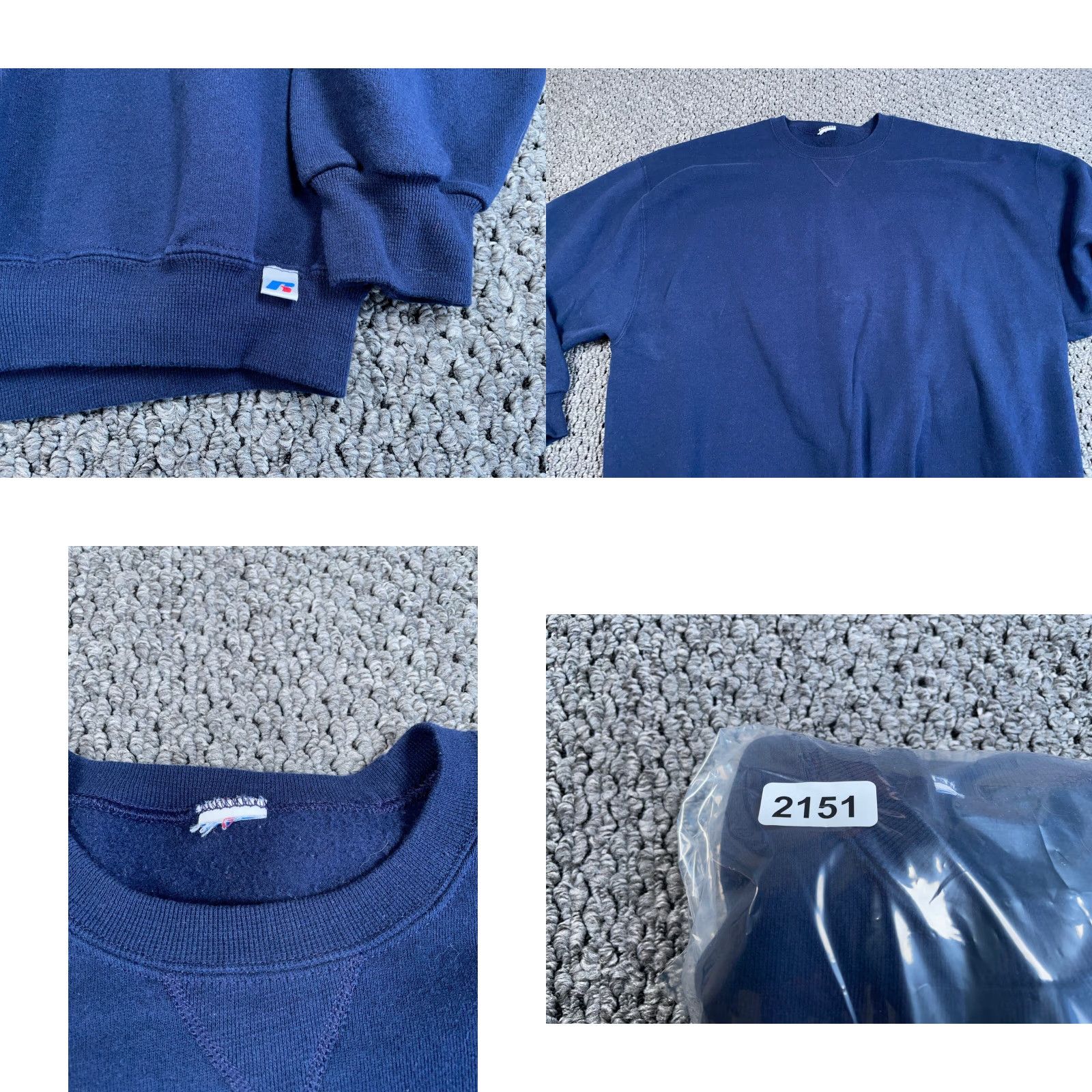 Russell Athletic Russell Athletic Solid Blank Crewneck Sweatshirt Adult XL Dark Blue 50/50 Size US XL / EU 56 / 4 - 8 Thumbnail