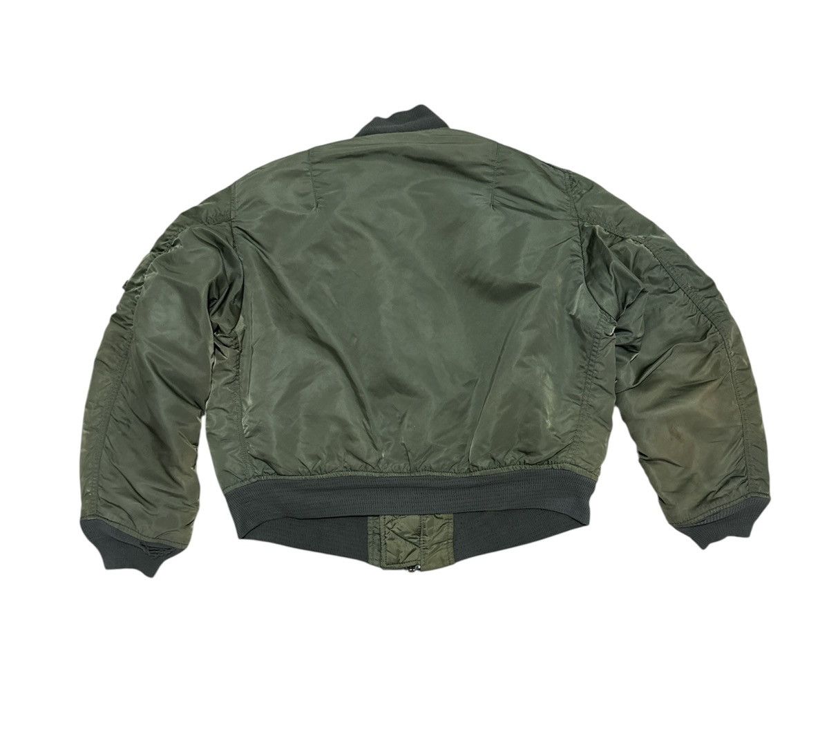 Alpha Industries Vintage 90s Alpha Industries Ma-1 Flight Jacket Fashion Army Size US L / EU 52-54 / 3 - 2 Thumbnail