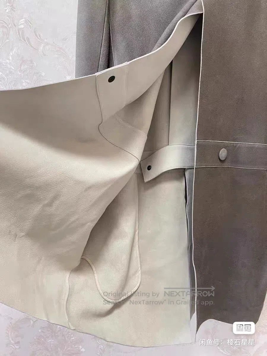 Chloe Chloe Gray Leather Runway Coat. Size M / US 6-8 / IT 42-44 - 8 Thumbnail
