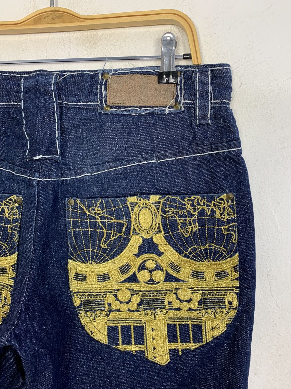 Japanese Brand Bagarch Pegasus Baggy Straight Cut Embroidery Pocket Size US 32 / EU 48 - 8 Thumbnail