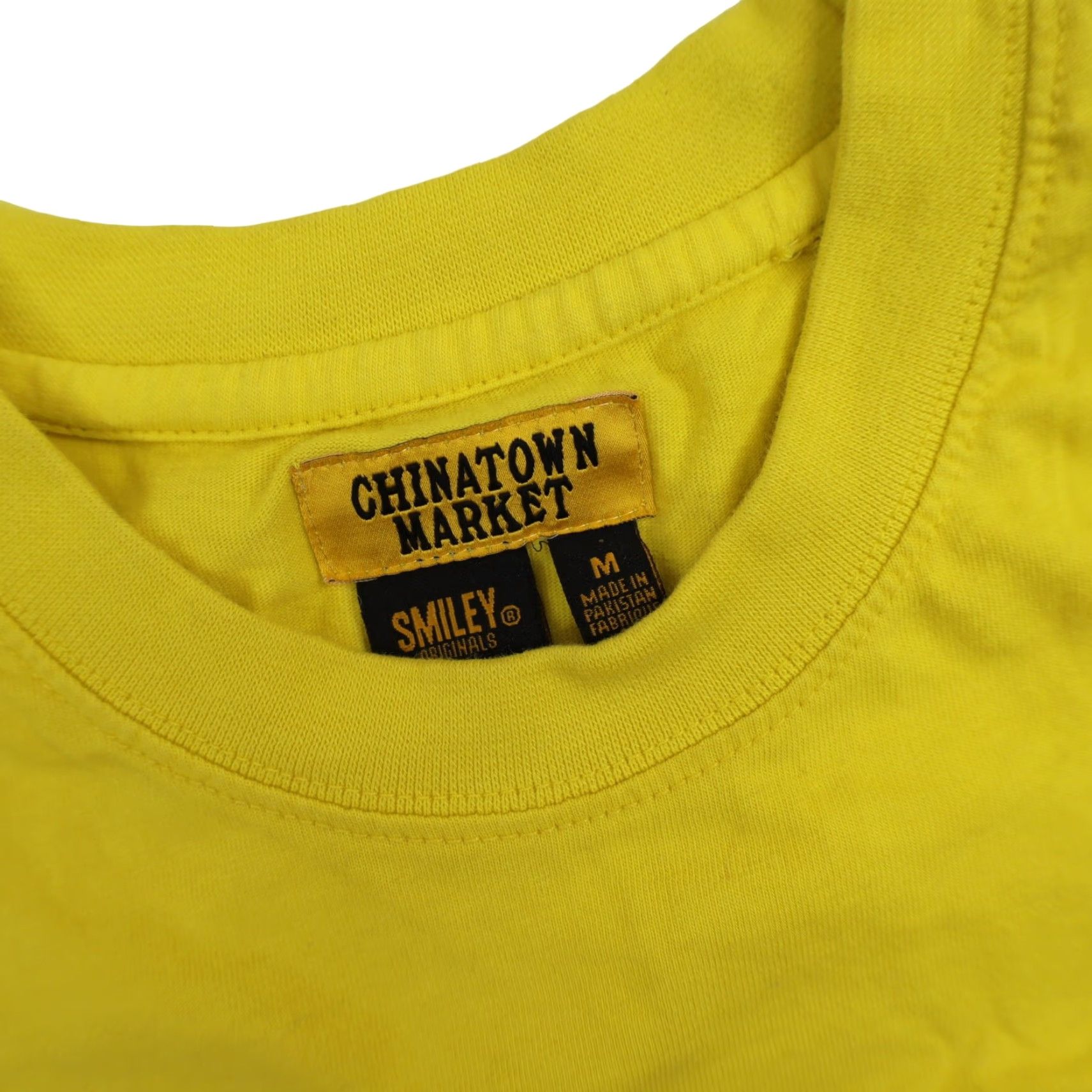Vintage VINTAGE Chinatown Market x Smiley Original Mens Medium Graphic Spellout T Shirt Yellow Size US M / EU 48-50 / 2 - 4 Thumbnail