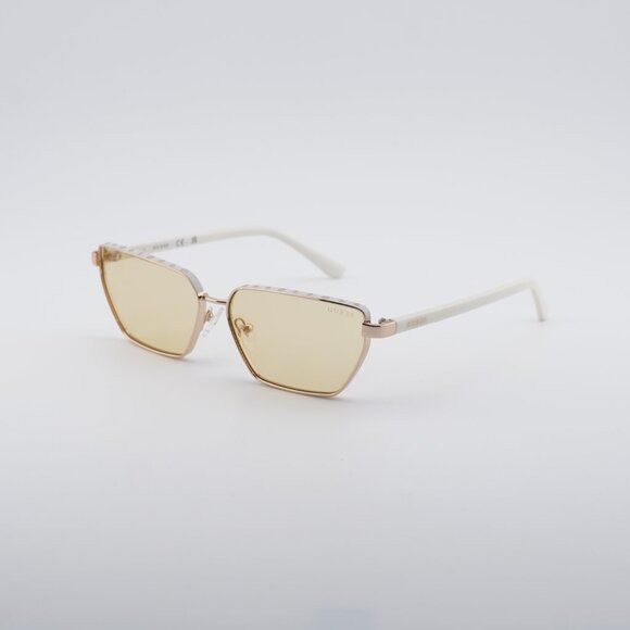 Guess Guess GU00106 21E Sunglasses White/Gold Cat Eye Frame Size ONE SIZE - 9 Thumbnail