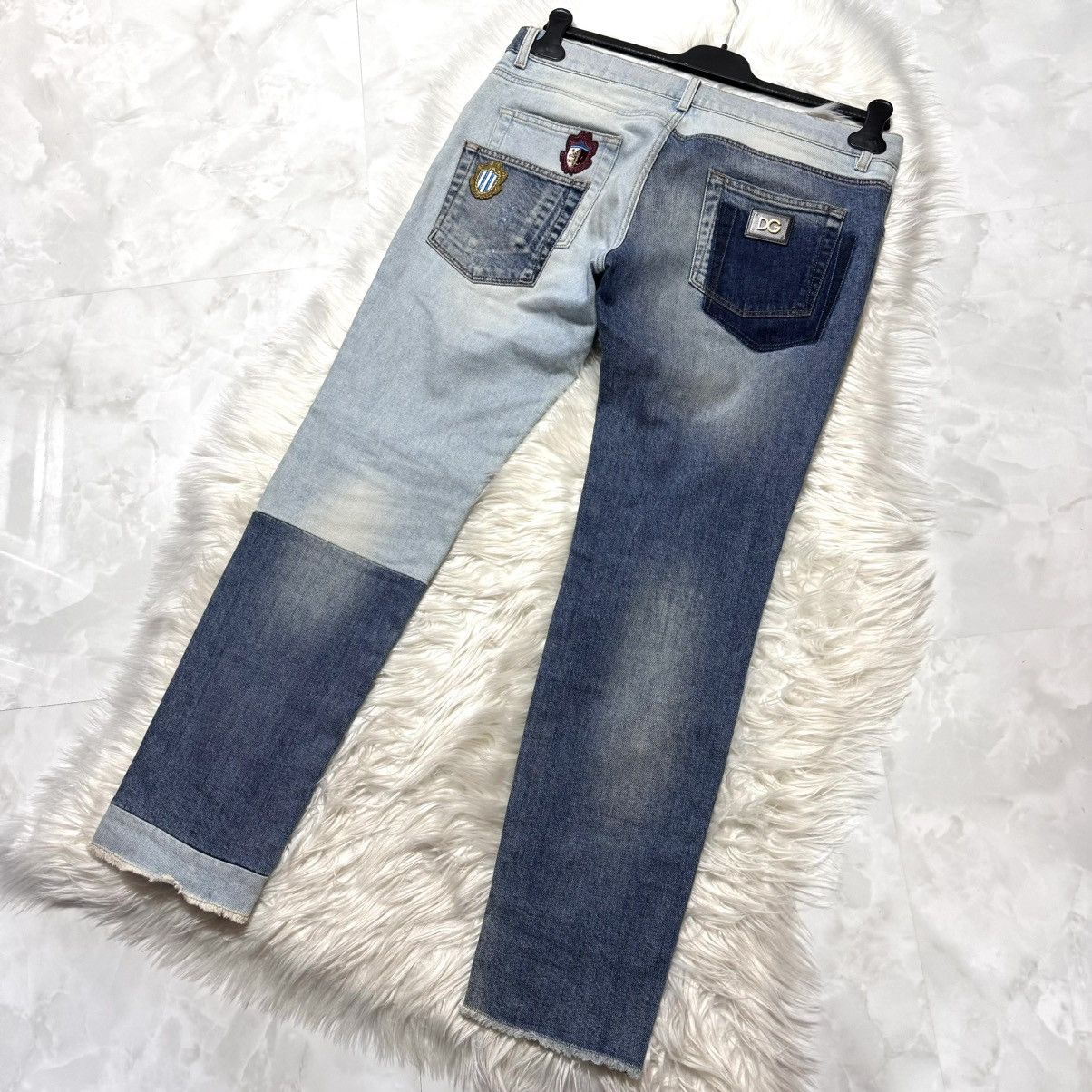 Dolce & Gabbana Dolce & Gabbana antique mirror patchwork denim pants jeans Size US 42 / EU 58 - 8 Thumbnail