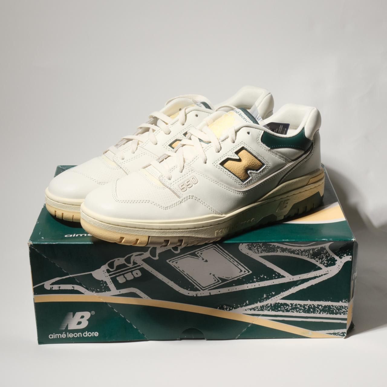 Aimé Leon Dore x New Balance 550 'Green Yellow' 2021