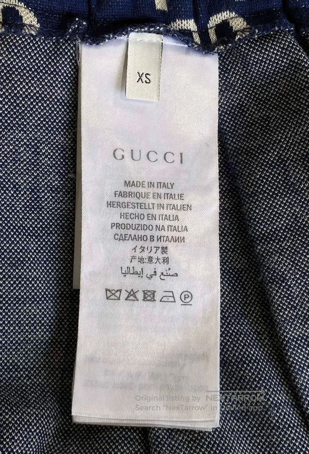 Gucci Gucci Blue Jacquard All. Size 22" - 6 Thumbnail