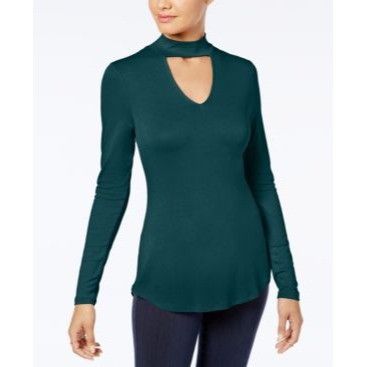 Other Ultra Flirt Juniors' Cutout Mock-Neck Hi-Low Hemline Top, D Size M / US 6-8 / IT 42-44 - 1 Thumbnail