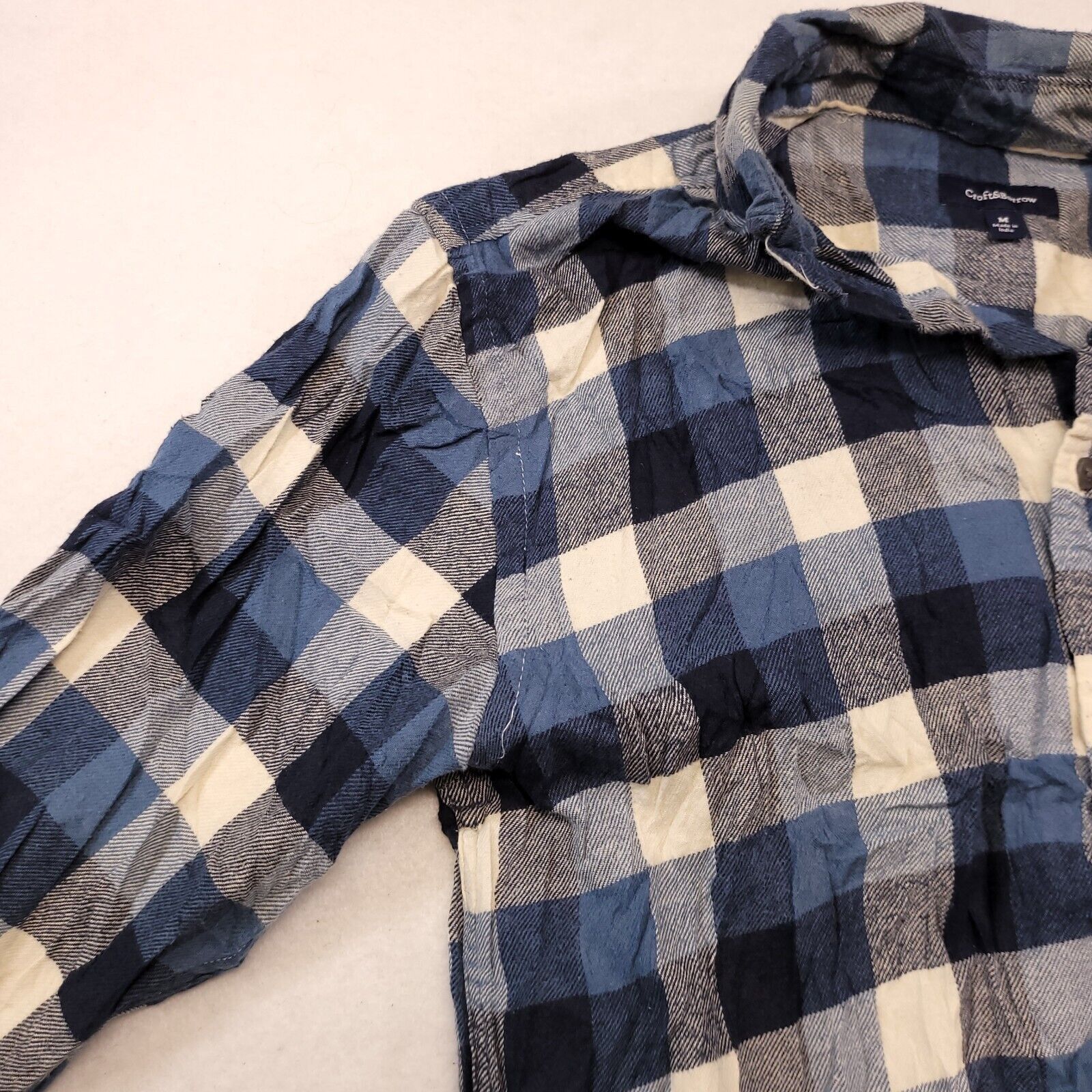 Croft & Barrow Croft & Barrow Gingham Flannel Shirt Mens Size M Blue White Size US M / EU 48-50 / 2 - 4 Thumbnail