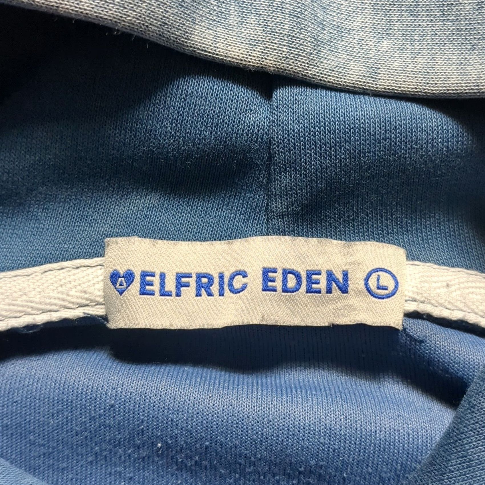 Vintage Aelfric Eden Hoodie Sweatshirt Blue Embossed Logo Kangaroo Pocket L Regular Mens Size US L / EU 52-54 / 3 - 5 Thumbnail