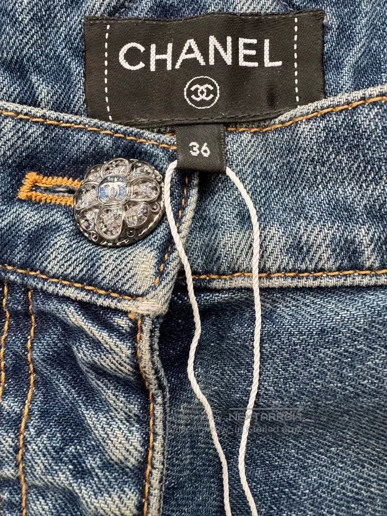 Chanel Chanel Waist double c logo jeans Size 24" / US 00 / IT 34 - 3 Thumbnail