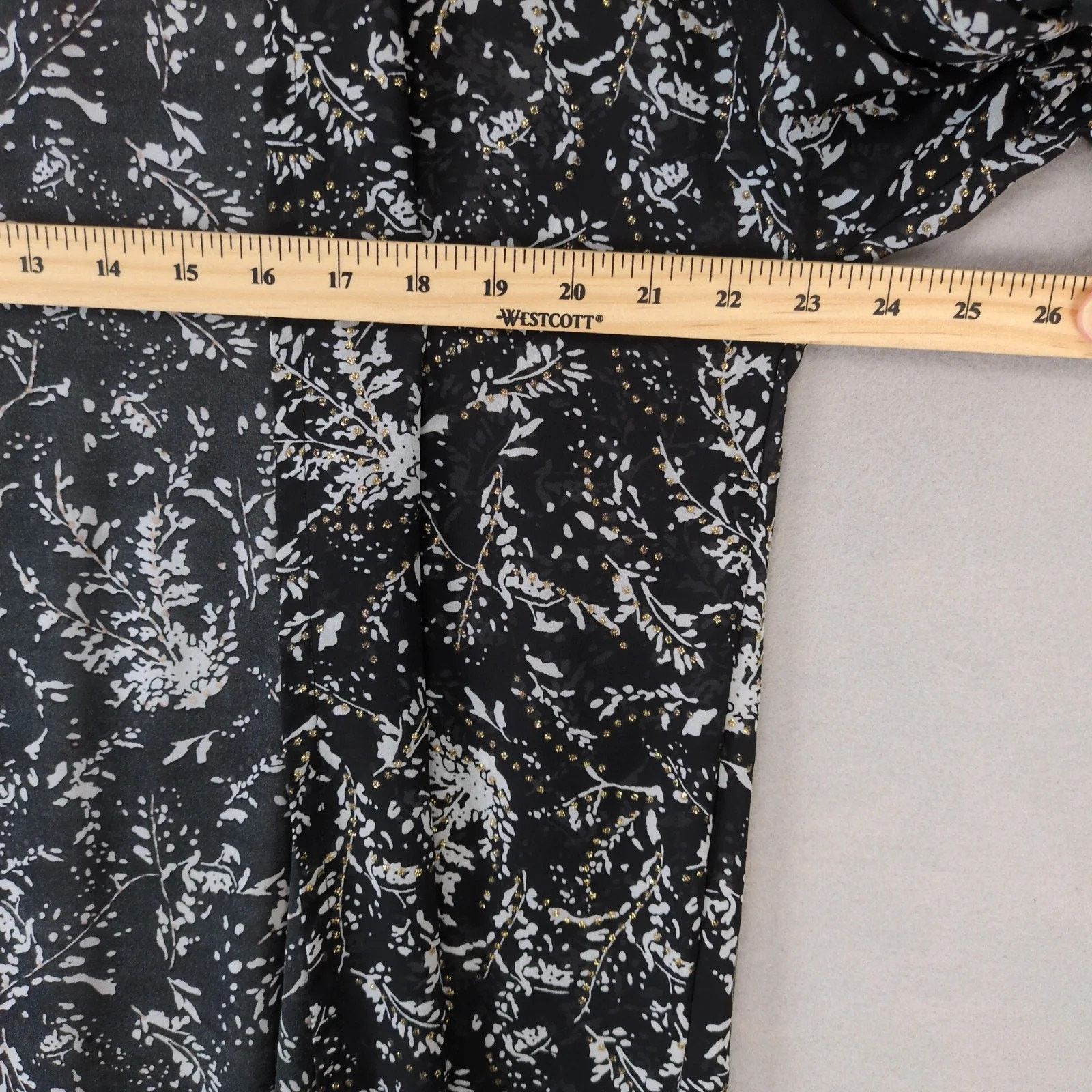 Other Laon Black Floral Print Sheer Long Kimono Open Cardigan XL Size XL / US 12-14 / IT 48-50 - 3 Thumbnail