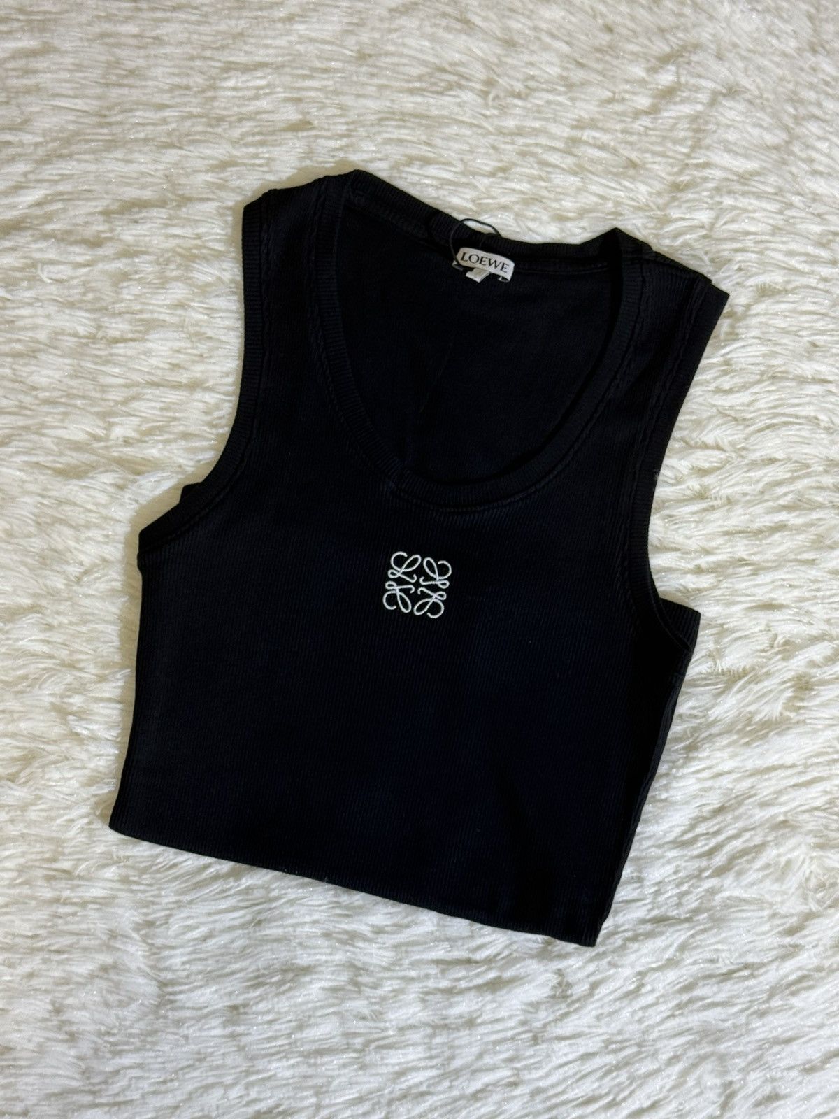 Loewe Loewe black crop top Size S / US 4 / IT 40 - 1 Thumbnail
