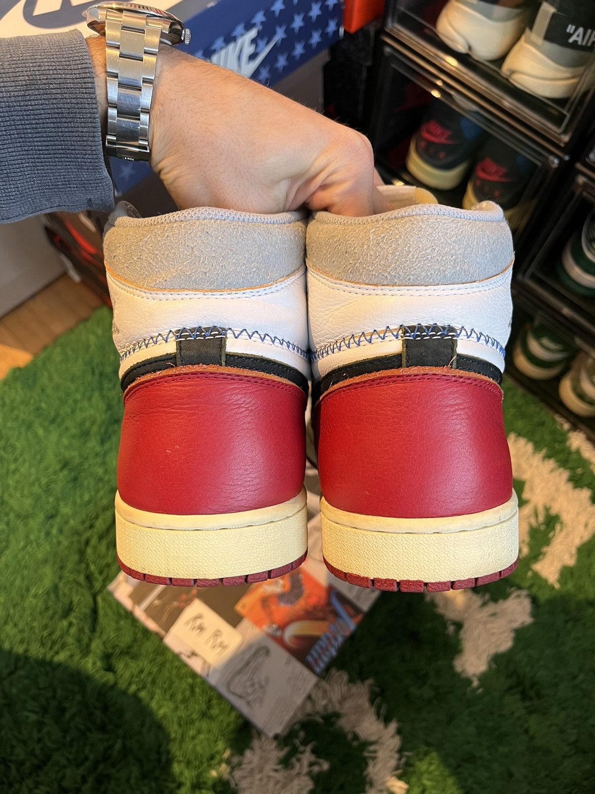 Nike × Union LA Jordan 1 Union Black Toe Size US 10.5 / EU 43-44 - 4 Thumbnail