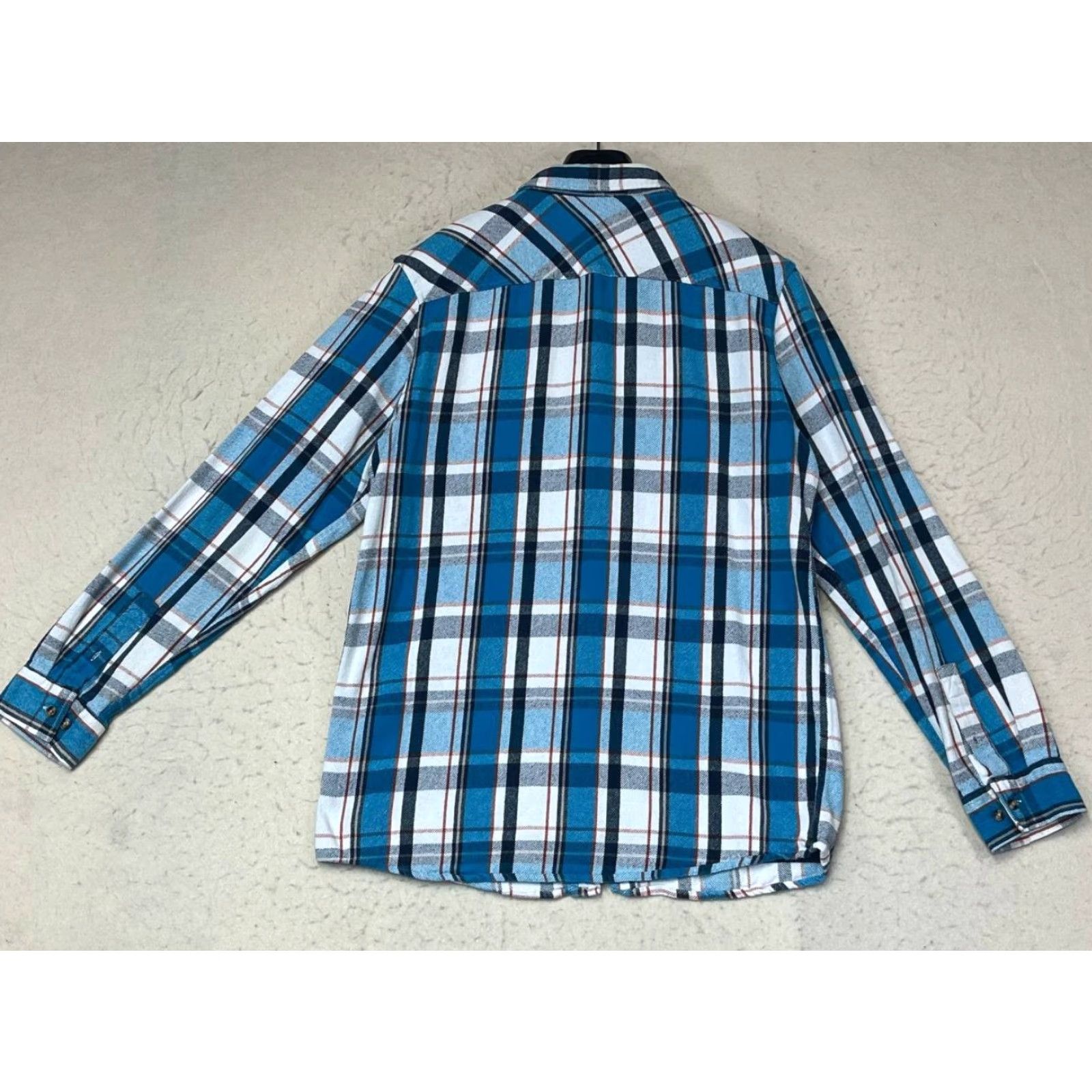 Rip Curl RIP CURL Flannel Shirt Button-Up Western Blue Plaid Long Sleeve Snap See Pics Mens L Size Large Pocketed Button-Down Collar 【No extra text】 Size US L / EU 52-54 / 3 - 2 Thumbnail