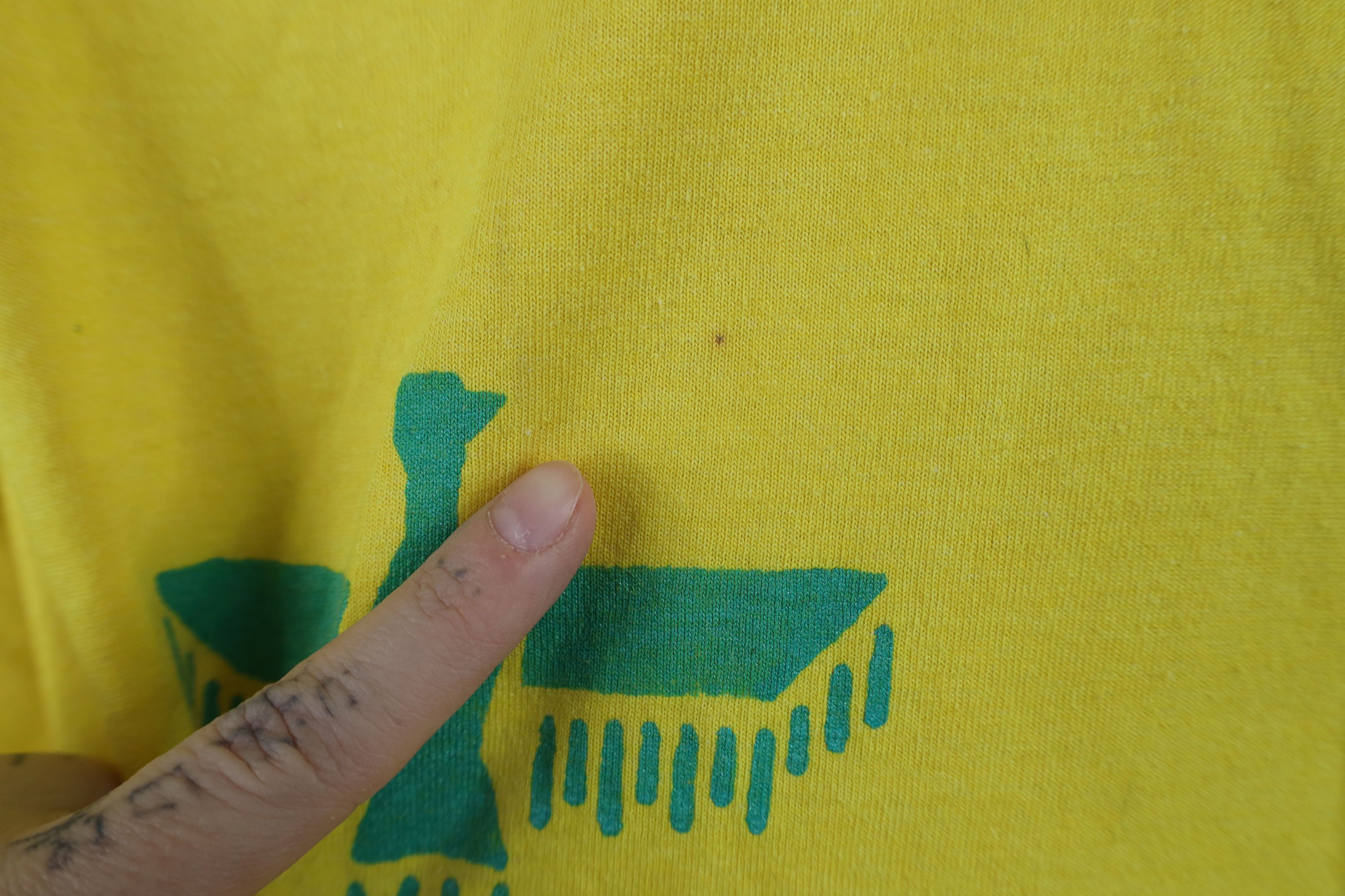 Vintage Vintage 90s Scouts of America Eagle Stamp T-Shirt Yellow USA Size US XL / EU 56 / 4 - 5 Thumbnail