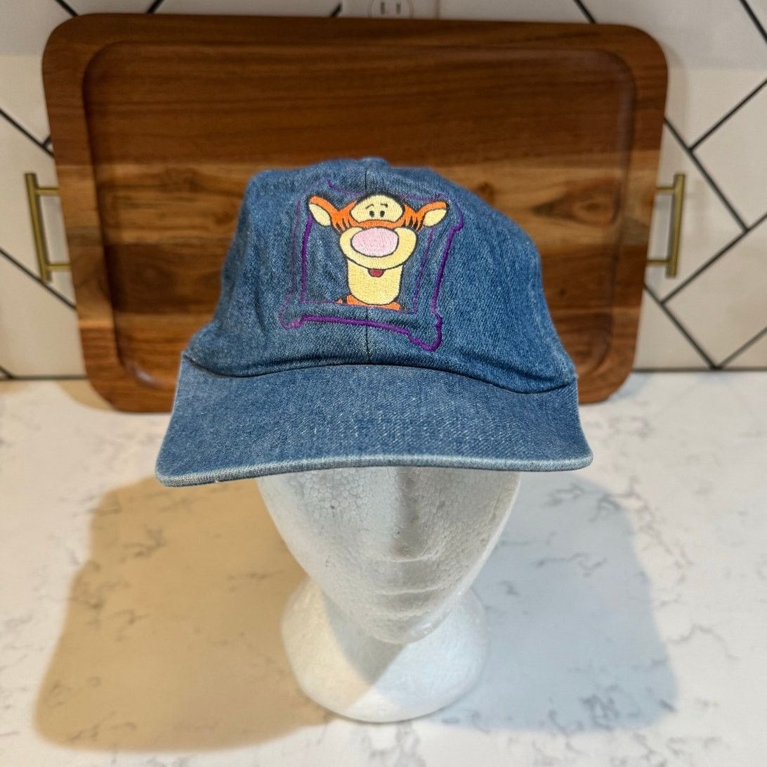 Disney vintage 90s Disney Winnie the Pooh "Tigger" Denim cap OS Size ONE SIZE - 2 Thumbnail