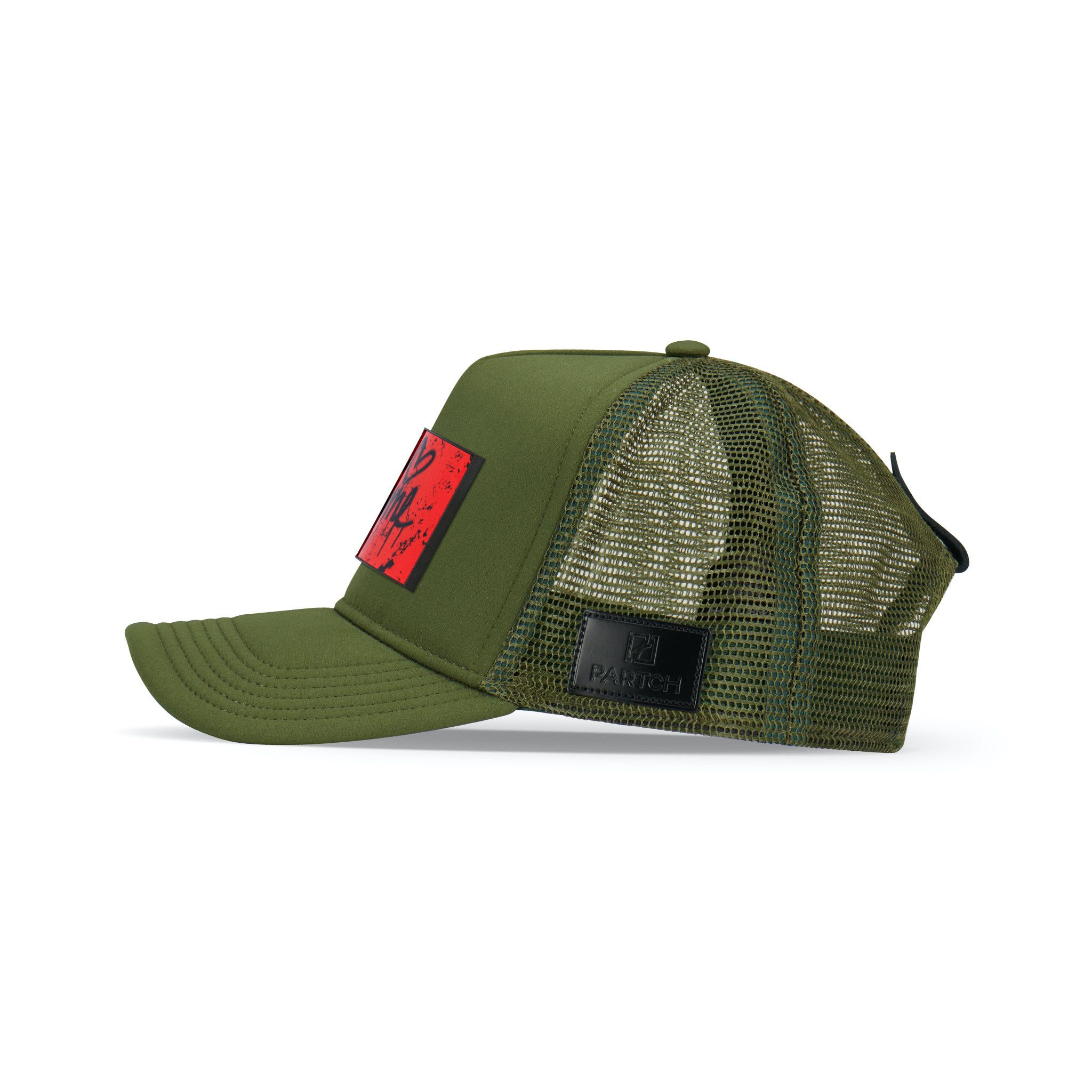 Designer PARTCH Je t'Aime Trucker Hat Green Size ONE SIZE - 2 Thumbnail