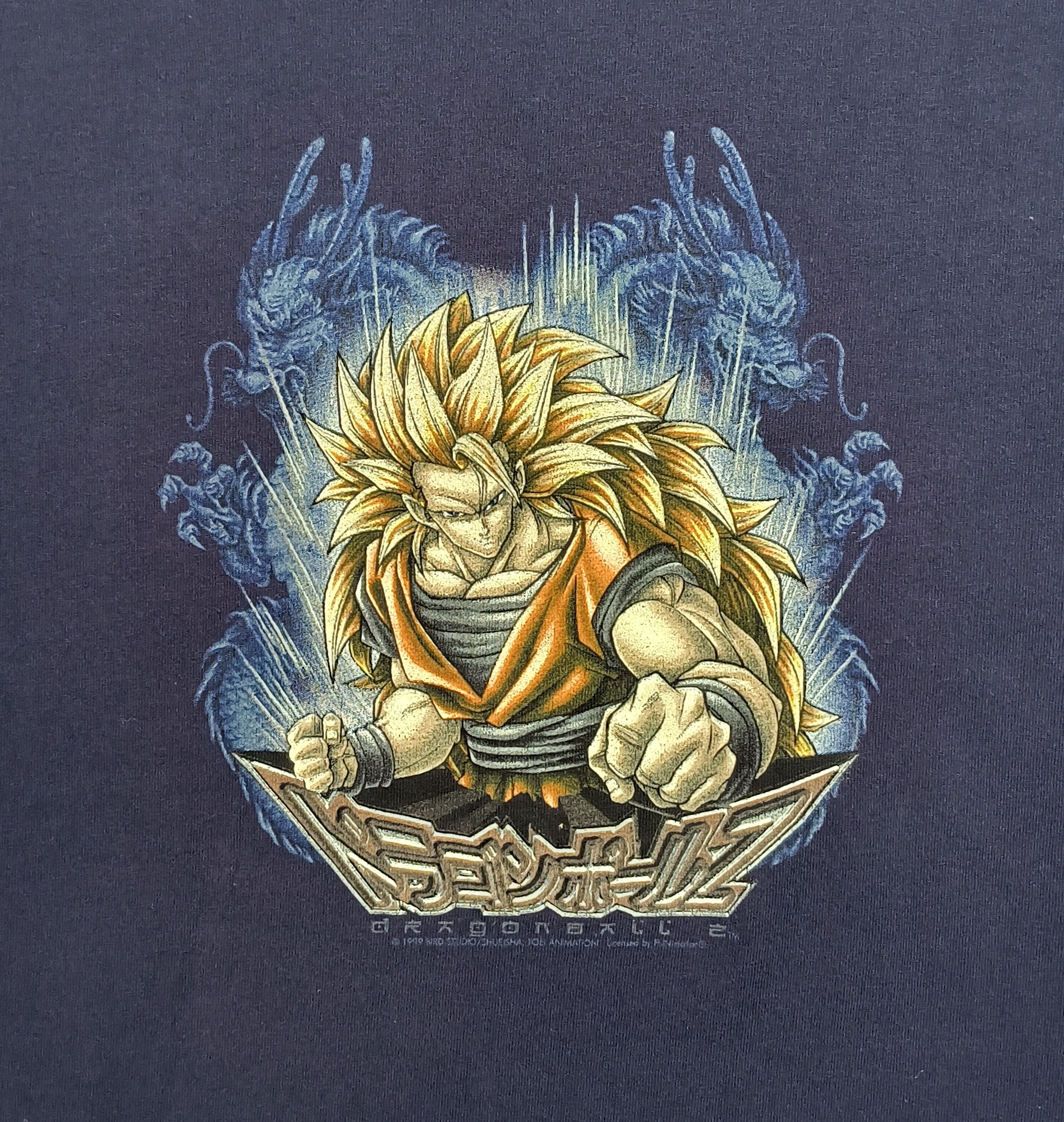 Rare vintage Dragon ball Z Shen Long Goku ssj3 1999 tee