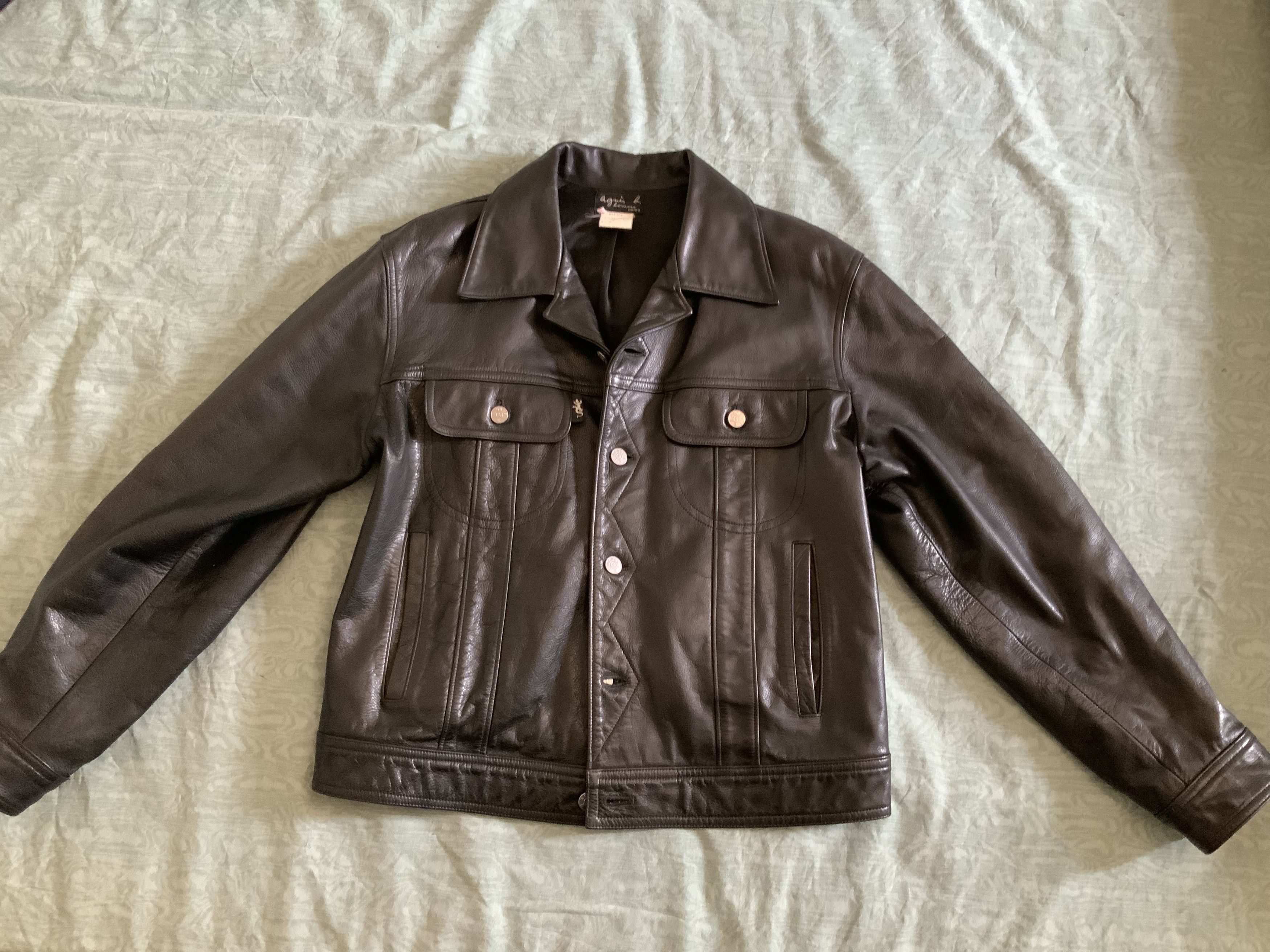 n*k様 90s agnès b. leather jkt Ralph old Agnes B. | Jackets & Coats | Agnes B Homme 9s Leather Jacket