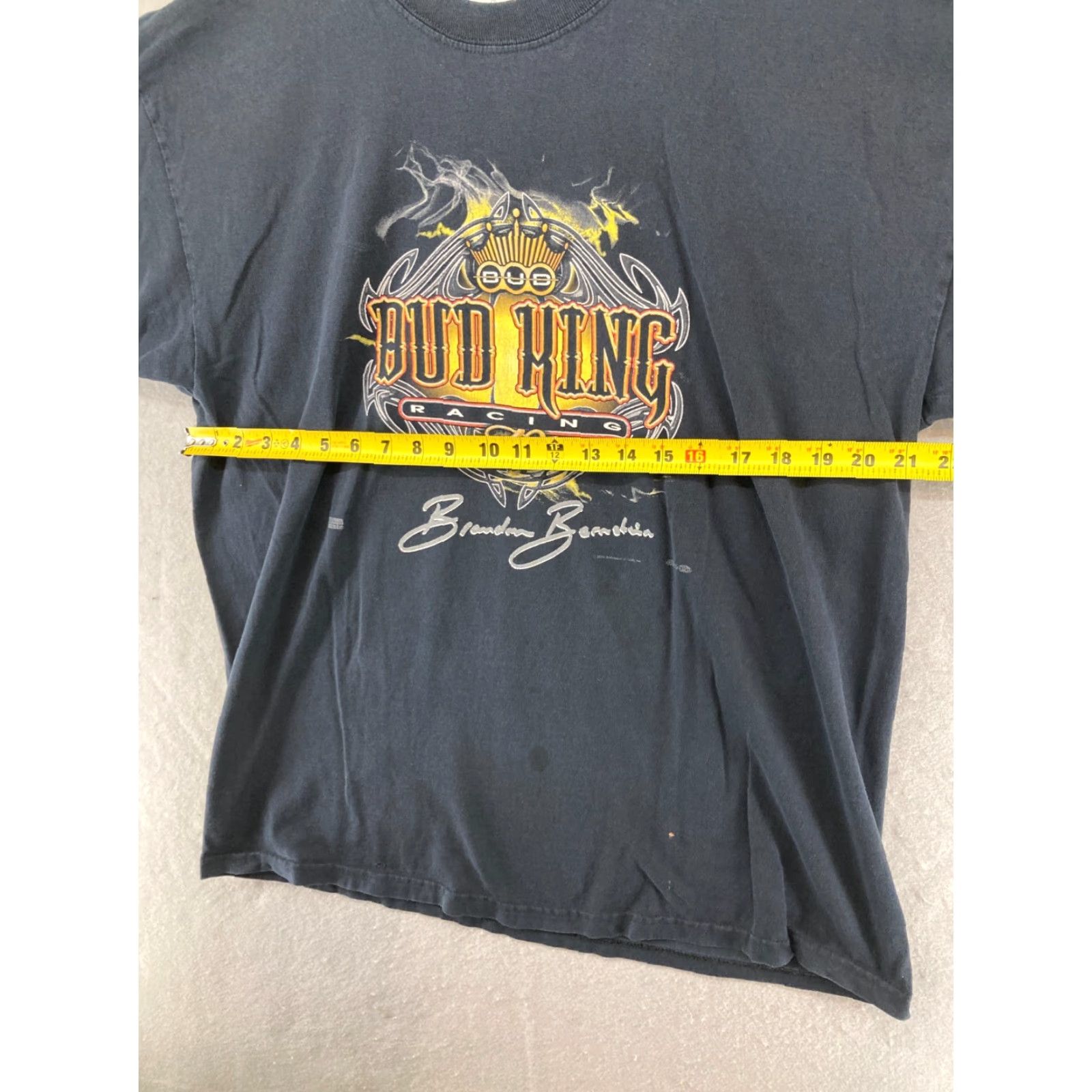 Gildan Gildan Ultra Cotton T-Shirt XL Black Men Bud This is Beer Racing Anheuser Busch Crown King Shirt Mens Size US XL / EU 56 / 4 - 3 Thumbnail