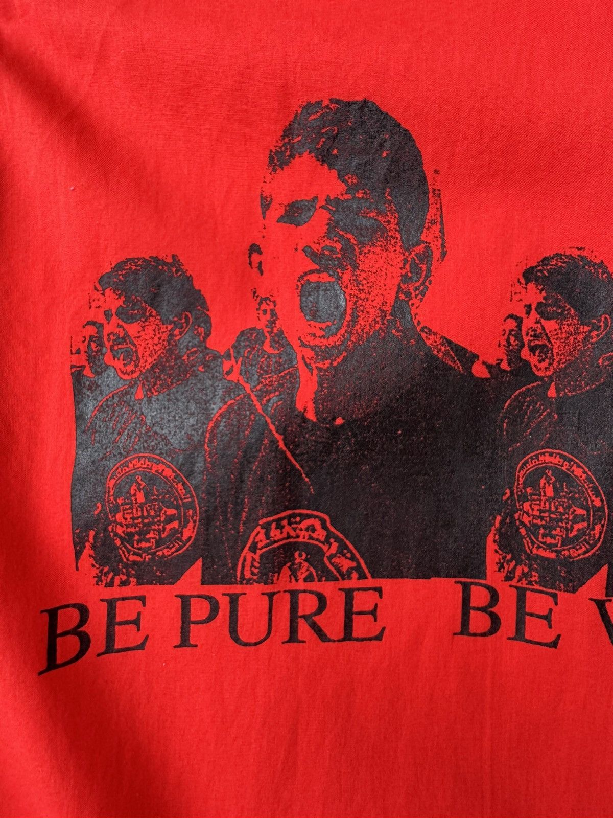 Raf Simons Raf Simons SS02 Be Pure Be Vigilant Behave Button-Up Shirt Size US L / EU 52-54 / 3 - 2 Thumbnail