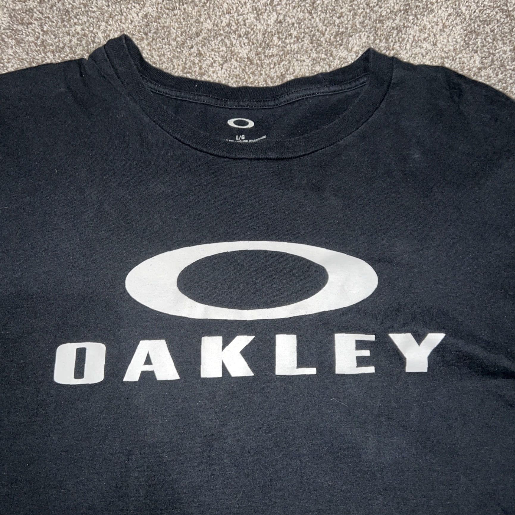 Oakley Oakley Black Logo T-Shirt Mens Size L Black Oakley Logo T-Shirt Men L Size US L / EU 52-54 / 3 - 2 Thumbnail