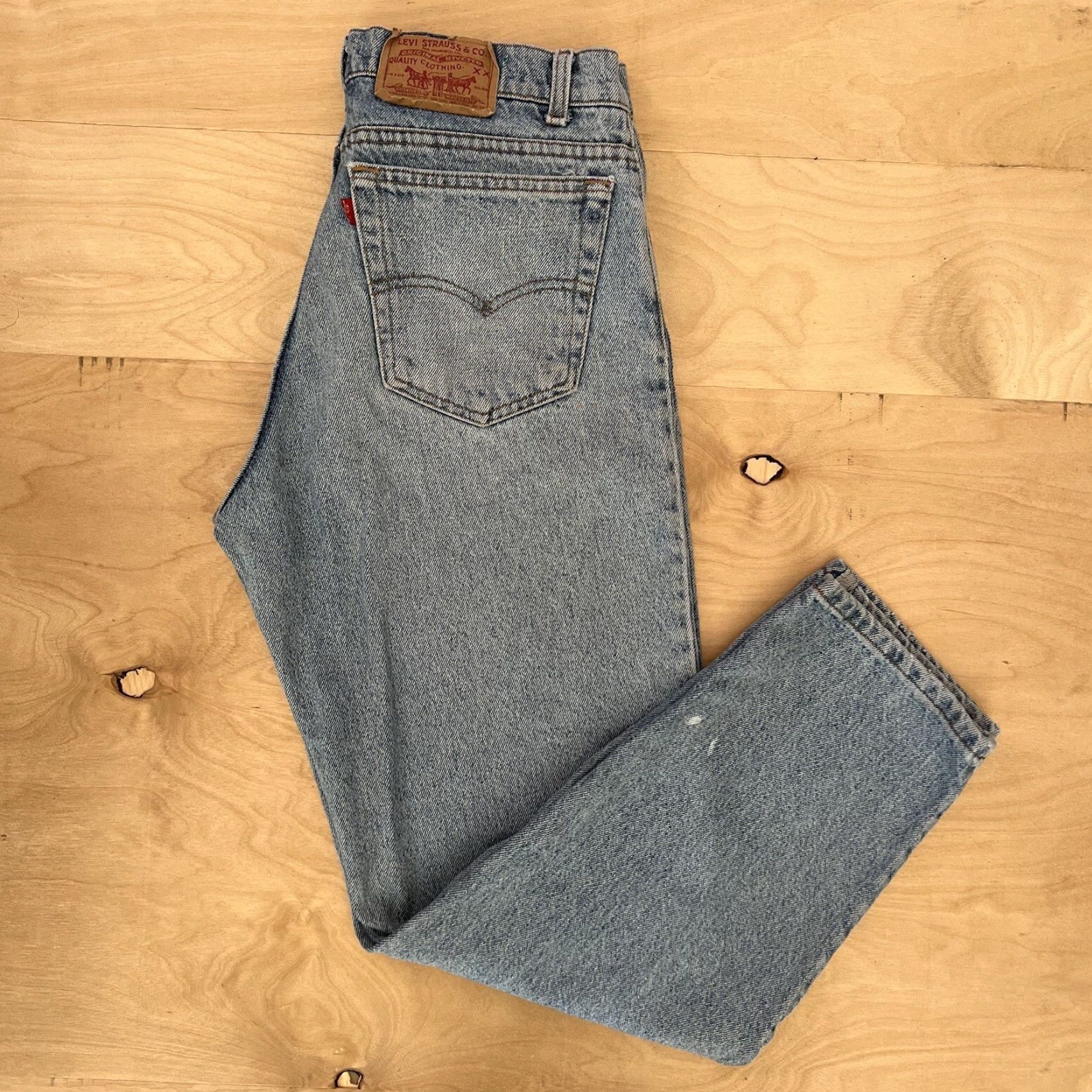 Levi's Vintage Levis 550 Jeans 32 Blue 90s Western USA Levi's Silvertab Straight Denim Jeans Mens ID:32x29 Size US 32 / EU 48 - 2 Thumbnail