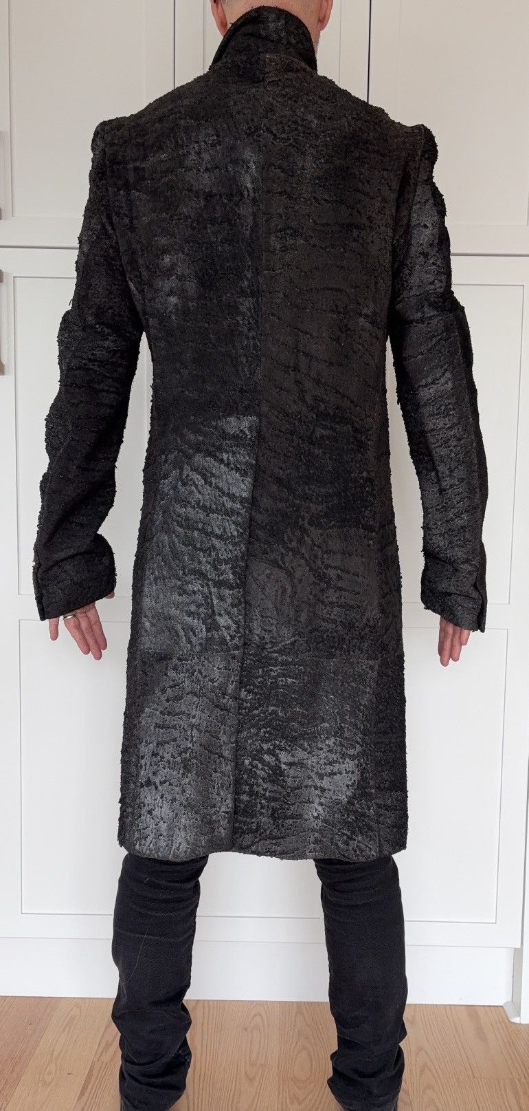 Carol Christian Poell GRAIL LM1550 WILD Cracked Leather Coat Size US L / EU 52-54 / 3 - 10 Thumbnail