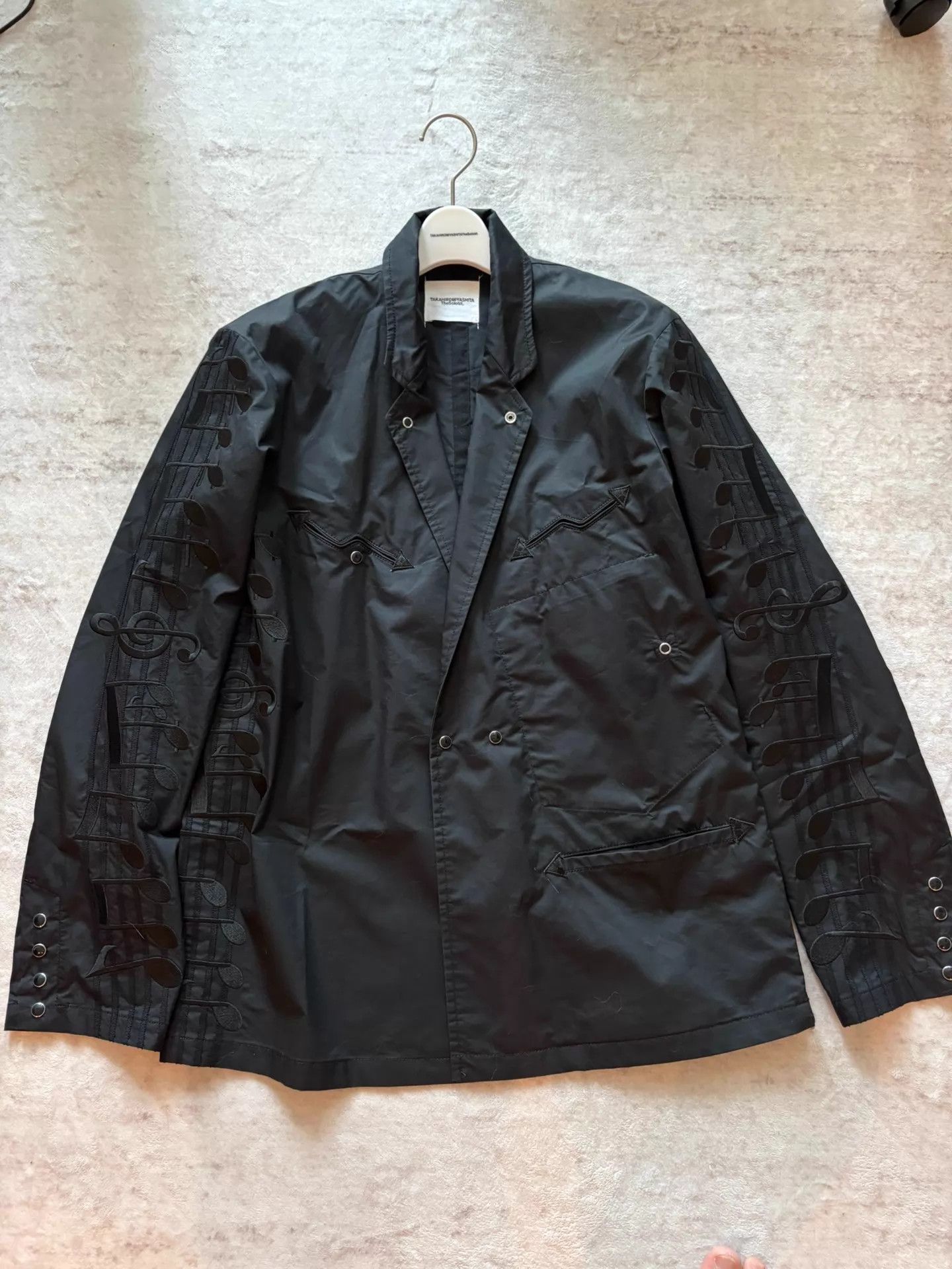 Takahiromiyashita The Soloist. The soloist 18SS Kurt Embroidered Note Suit Jacket Size 46 Size US S / EU 44-46 / 1 - 1 Thumbnail