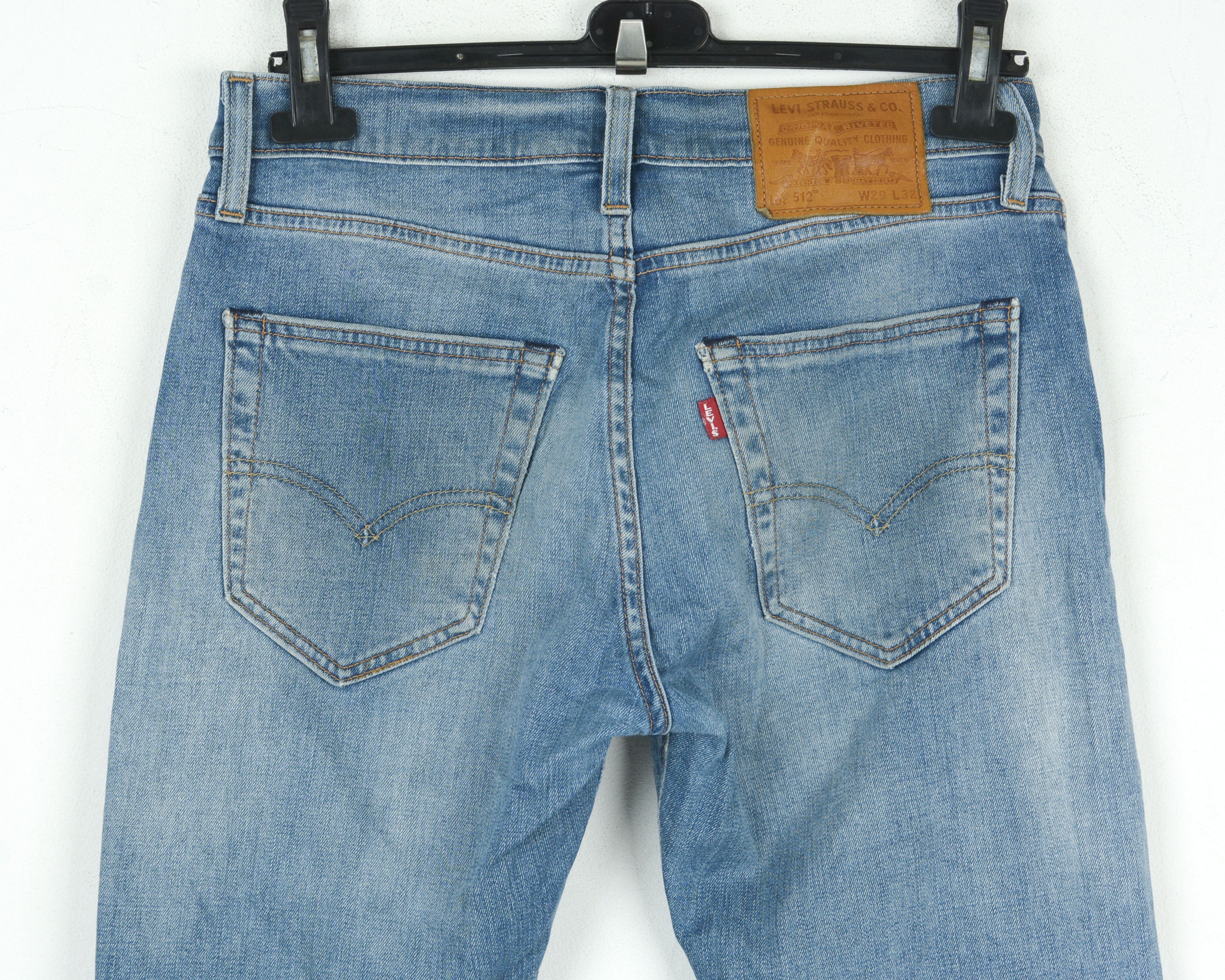 Levi's PREMIUM 512 W29 L32 Slim Tapered Jeans Pants Trousers Denim Size US 29 - 3 Thumbnail