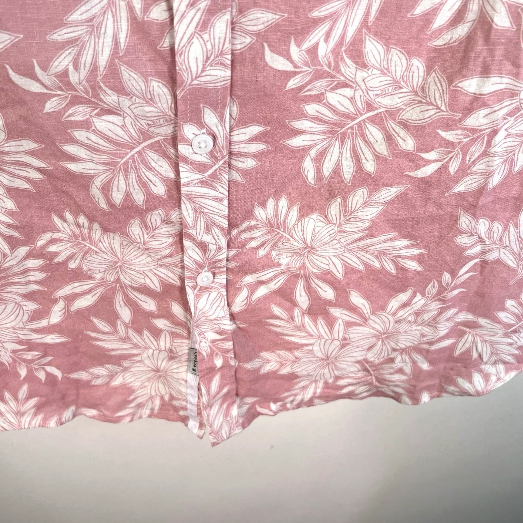 Vintage VINTAGE Hawaiian Shirt Men 4XL Short Sleeve Floral Linen Blend Pink Summer Casual Size US XXL / EU 58 / 5 - 5 Thumbnail