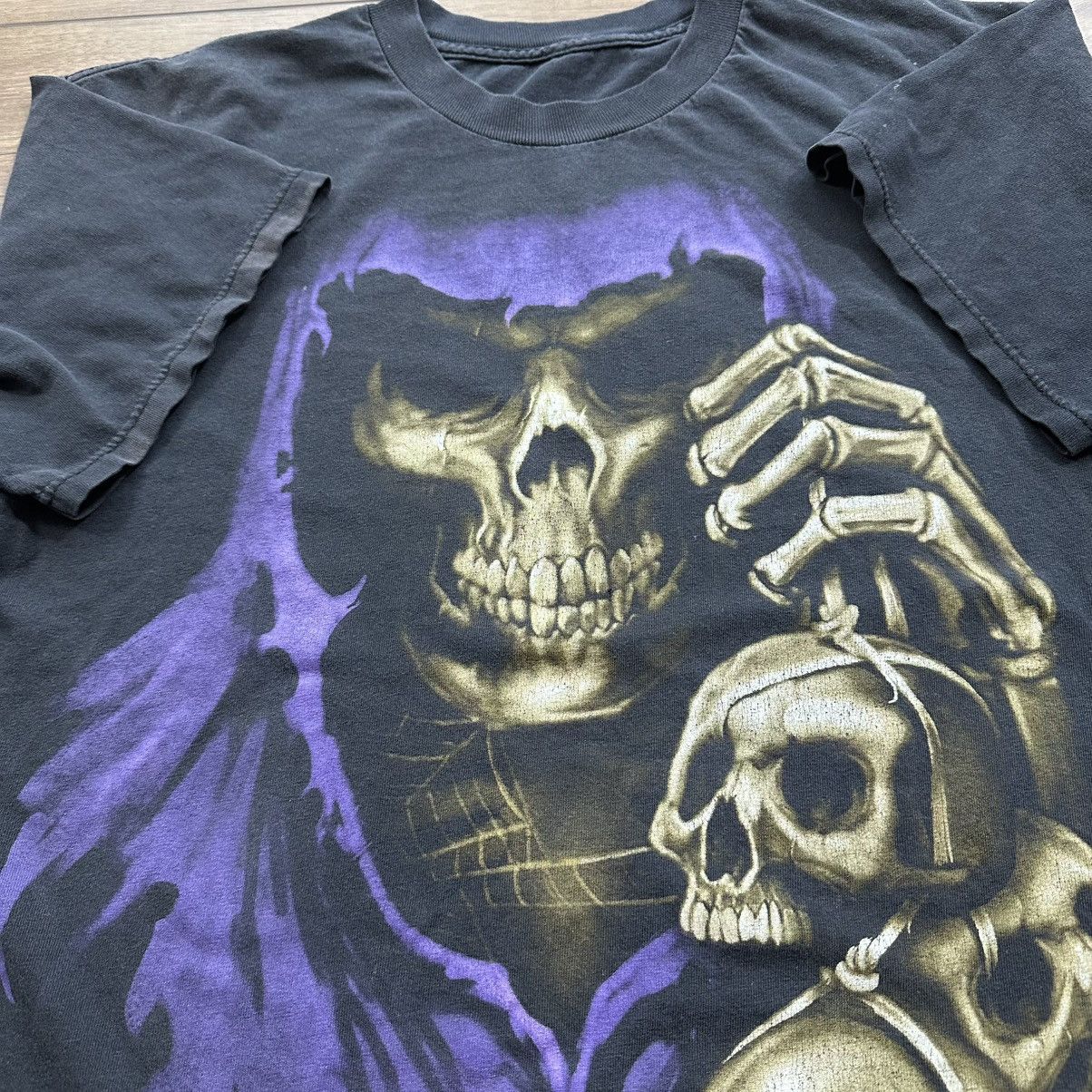Other Vintage 2000s Y2K Grim Reaper Skull Grunge Graphic Tee Size US M / EU 48-50 / 2 - 6 Thumbnail