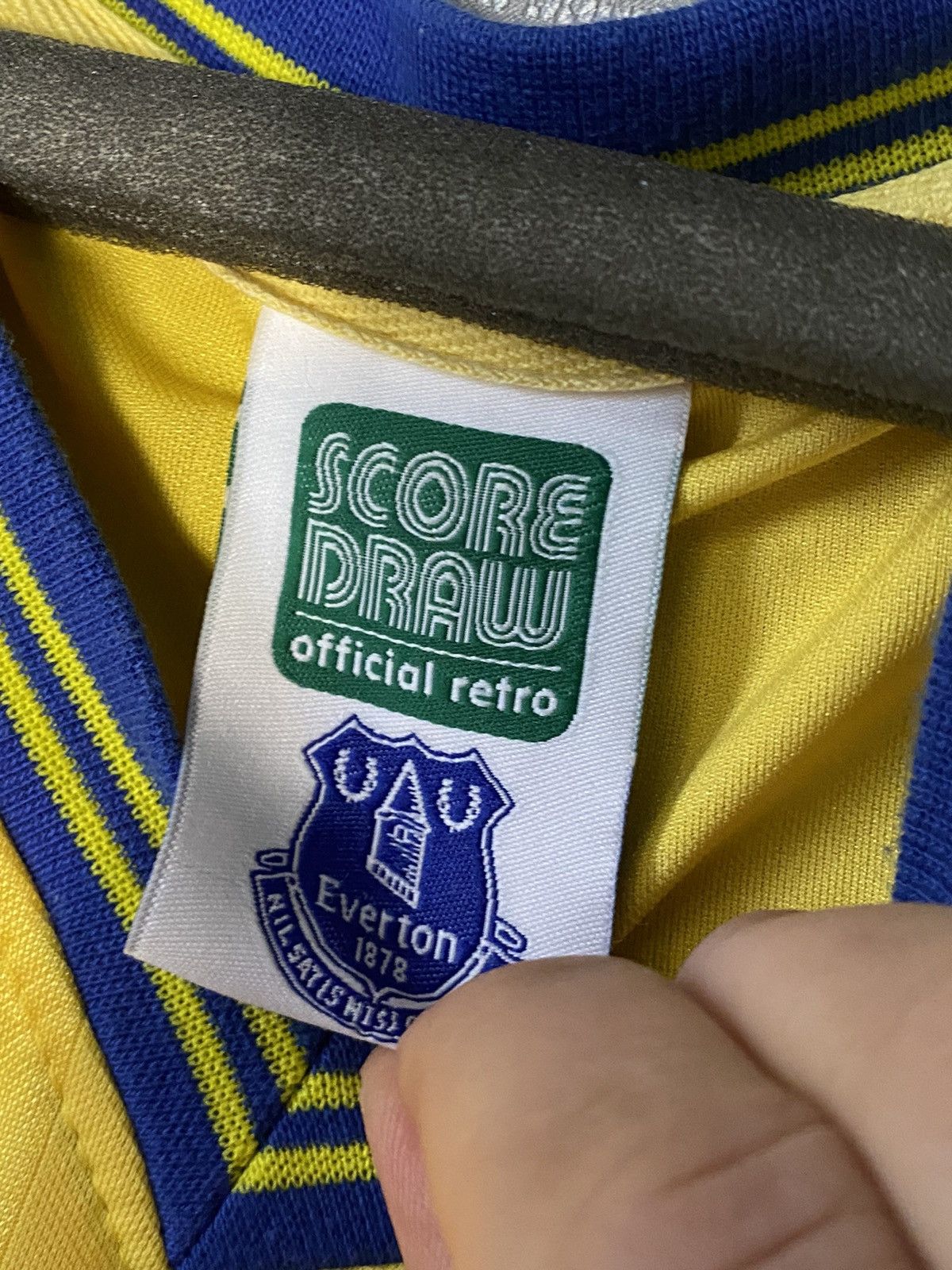Umbro Vintage Everton Score Draw Soccer Jersey NEC Hype jersey Size US XXL / EU 58 / 5 - 3 Thumbnail