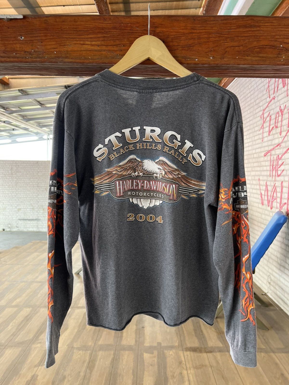 Harley Davidson Vintage y2k harley davidson flame shirt Size US M / EU 48-50 / 2 - 4 Thumbnail