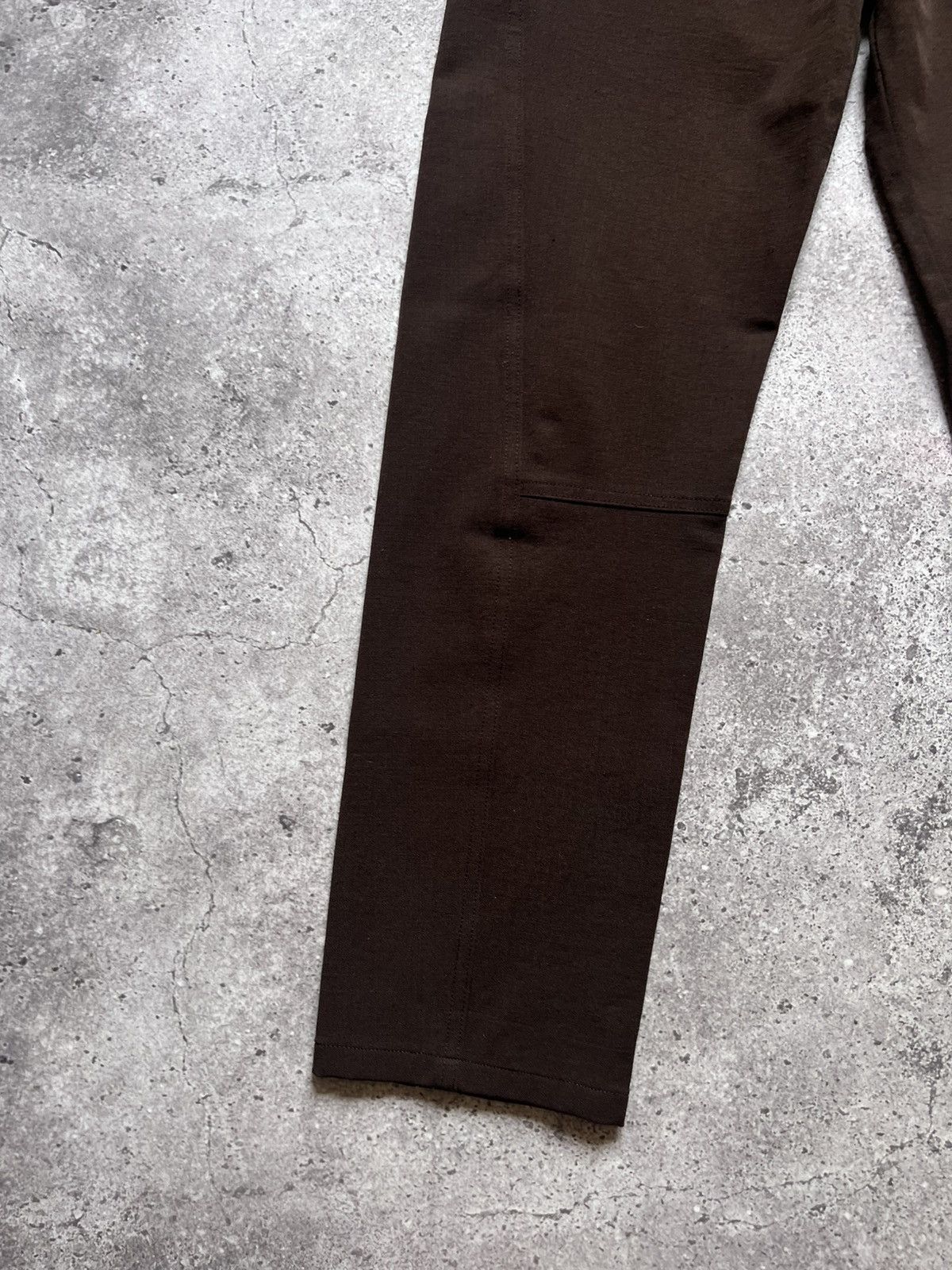 Transit × Transit Uomo Transit Par Such Wool Trousers Pants Brown Size 27" / US 4 / IT 40 - 6 Thumbnail