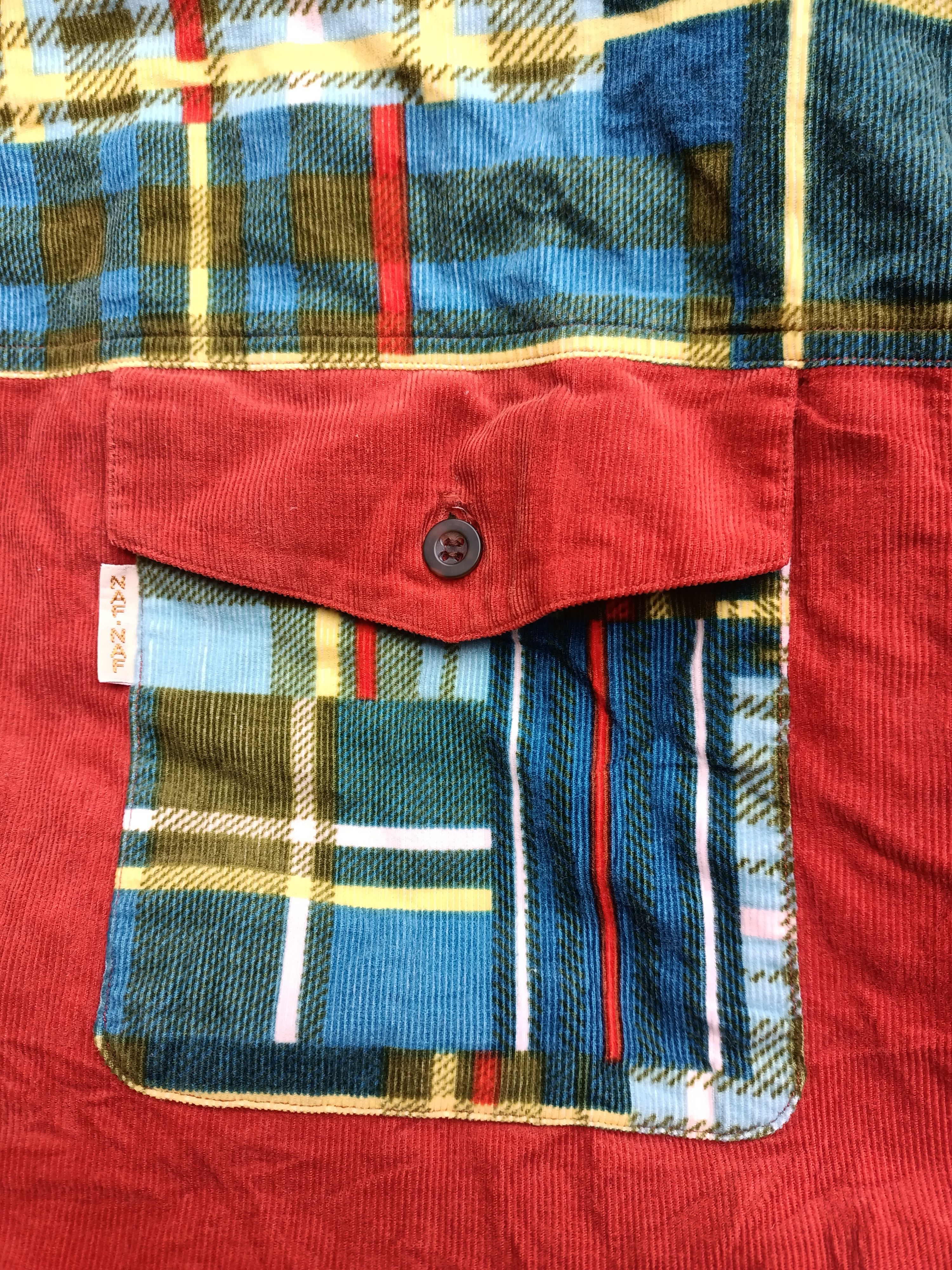 Japanese Brand Naf Naf double pockets coudoroy shirt Size US L / EU 52-54 / 3 - 5 Thumbnail