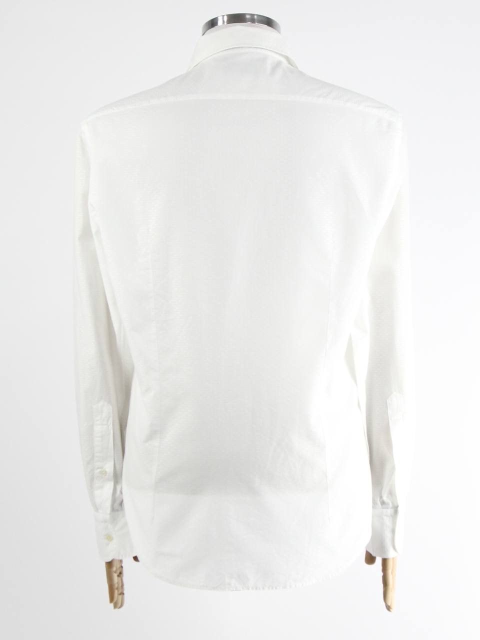 Boggi BOGGI MILANO White cotton shirt Size US L / EU 52-54 / 3 - 3 Thumbnail