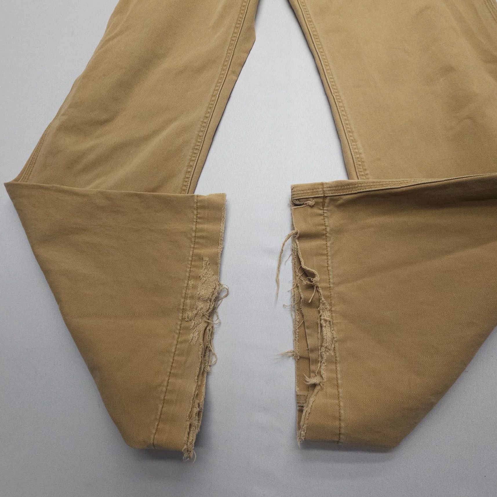Gap Gap Pants Khakis Mens 34 x 34 Tan Brown Cotton Twill 90s Outdoor Logo Pocket Regular Straight Front Jeans N/A Size US 34 / EU 50 - 6 Thumbnail