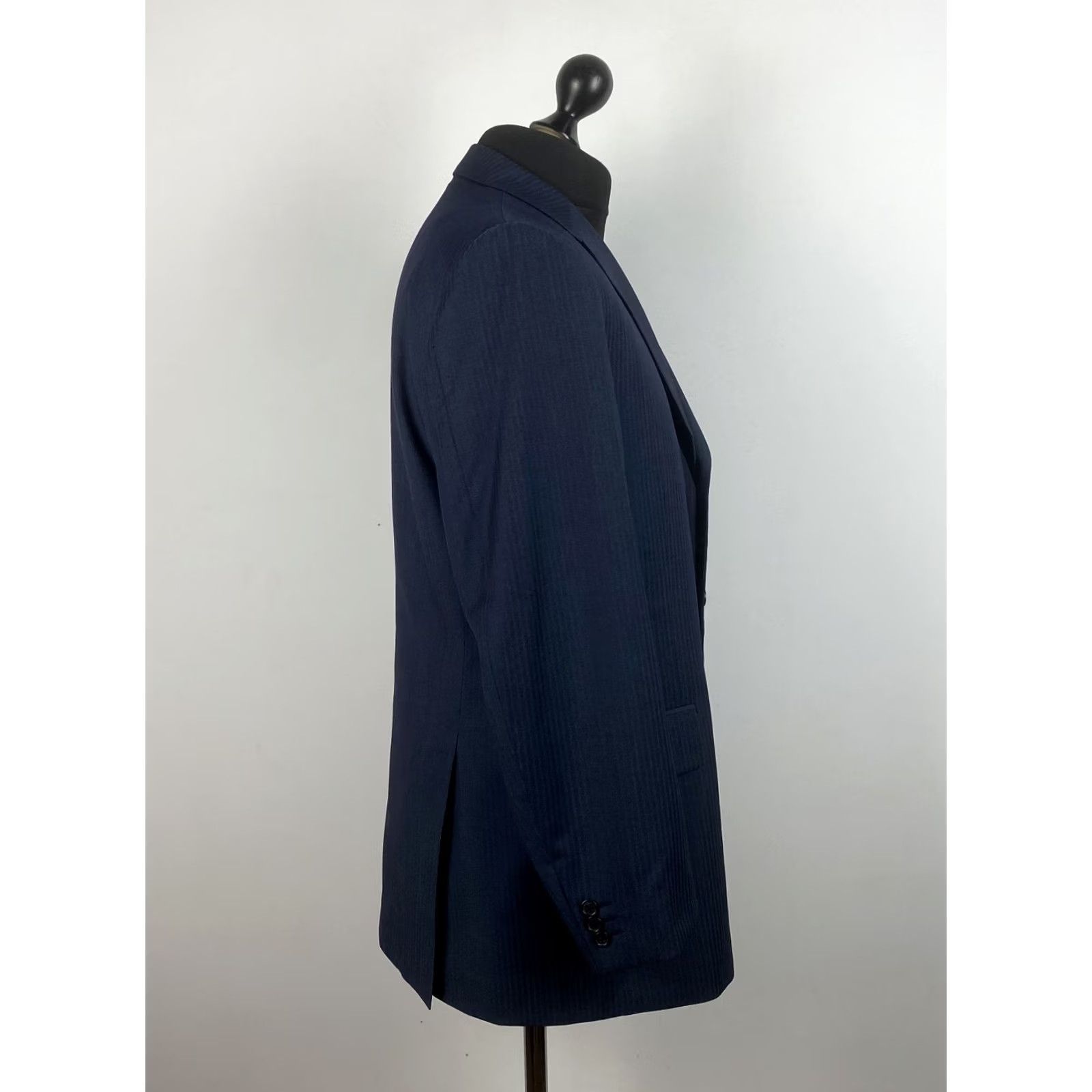 Faconnable Faconnable Blazer Wool Navy Blue 52 Men Shirt Jacket, Made in Italy, Tailored Fit, Blue, 50/52, Regular Size, Men’s Blazer Size 50R - 2 Thumbnail