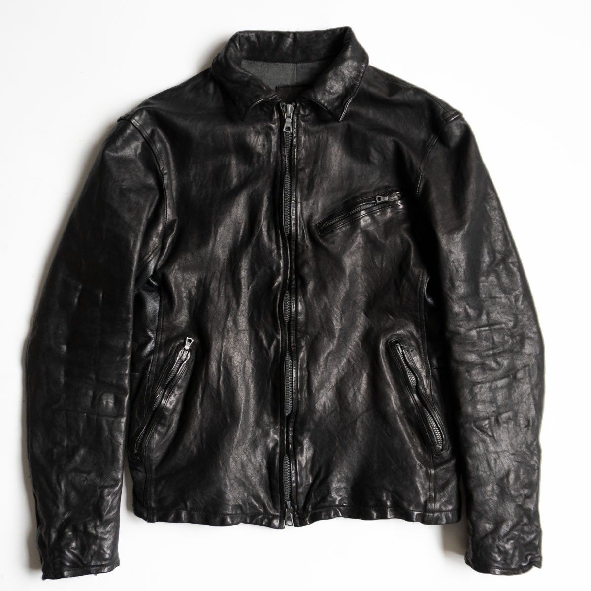 ジャケット・アウター ISAMUKATAYAMA BACKLASH SINGLE RIDERS BLK Isamu Katayama Backlash Black single riders leather jacket Isamu