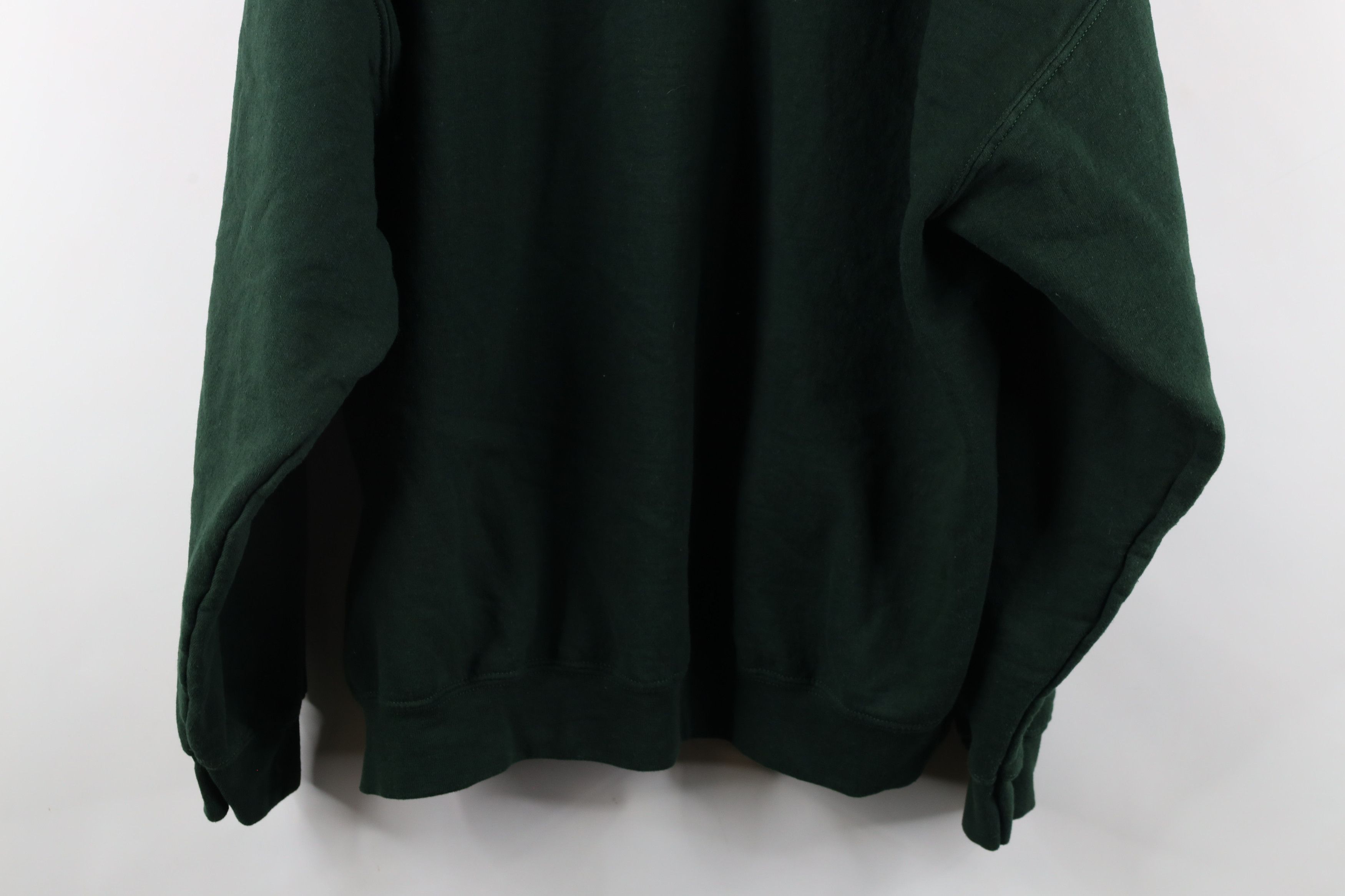 Vintage Vintage 90s Streetwear Heavyweight Hoodie Sweatshirt Green Size US XXL / EU 58 / 5 - 11 Thumbnail
