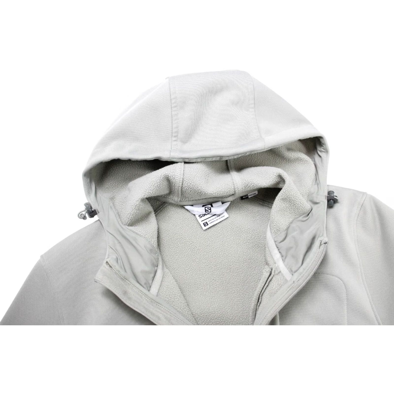 Salomon SALOMON Acti Therm Hoodie Men's SMALL Full Zip Pockets Hooded Grey Shirt Size US S / EU 44-46 / 1 - 4 Thumbnail