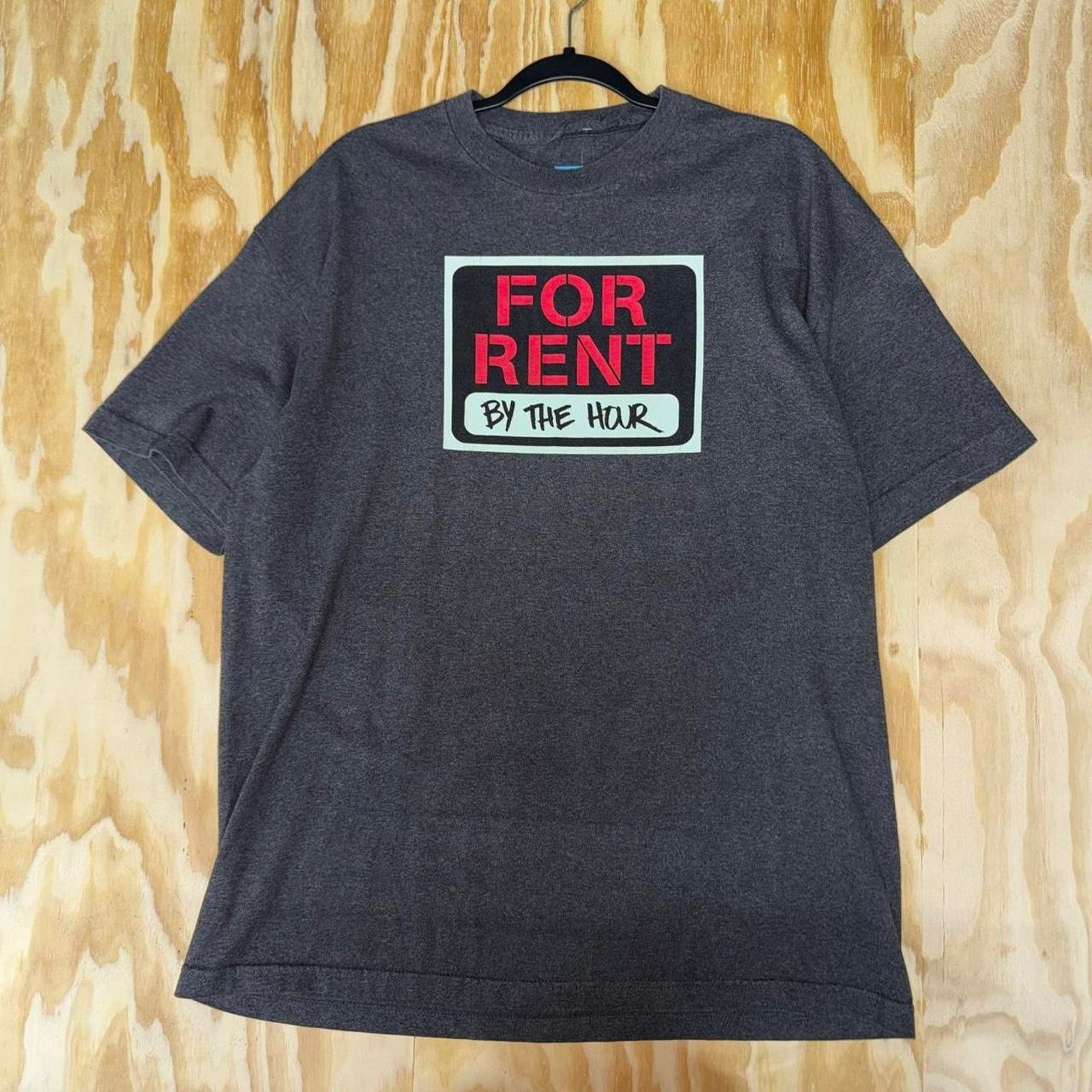 Vintage Vintage y2k for rent by the hour parody humor skate t-shirt Size US XL / EU 56 / 4 - 1 Thumbnail